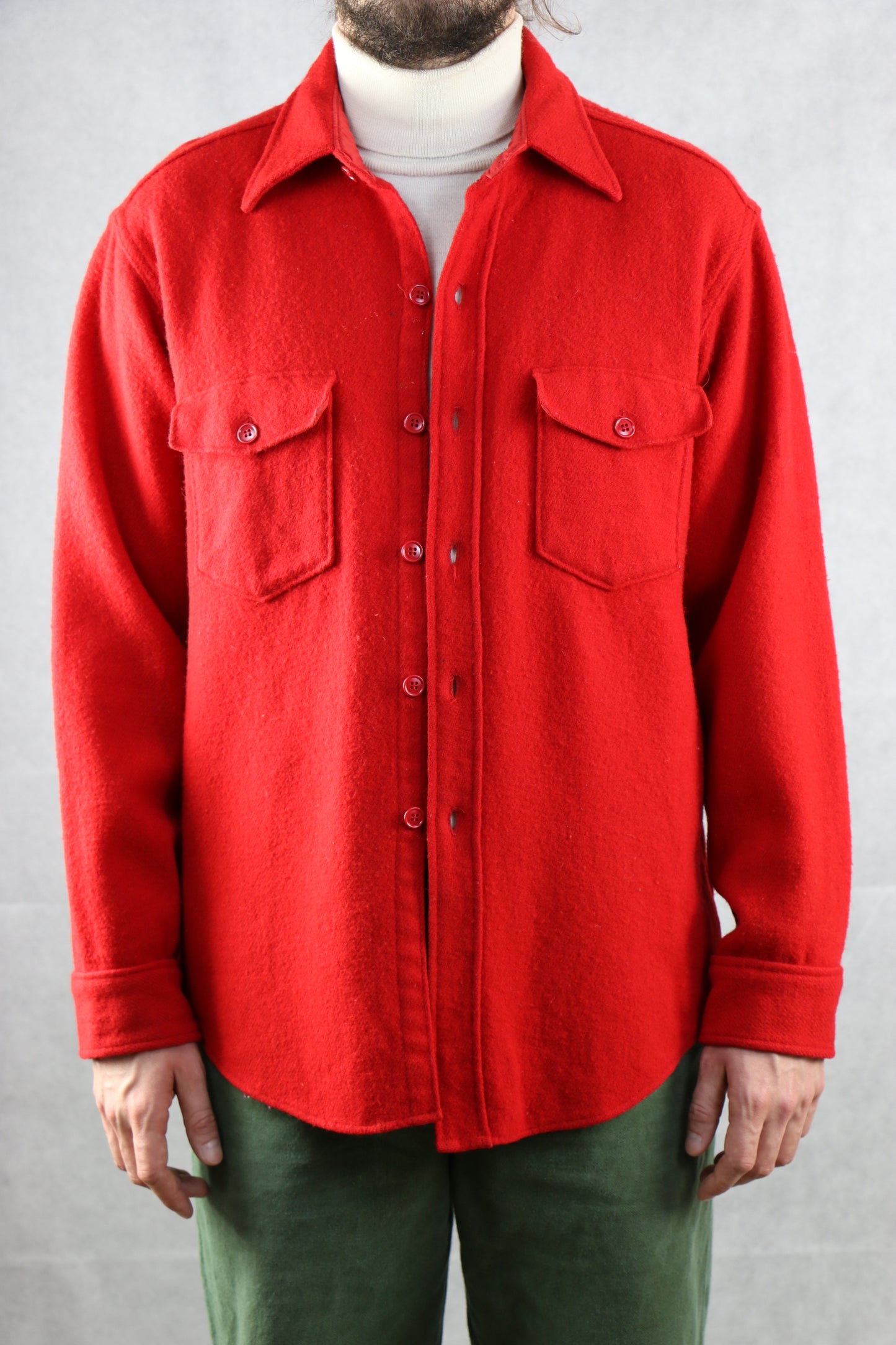 Wool Overshirt Woolrich 1978 - vintage clothing clochard92.com
