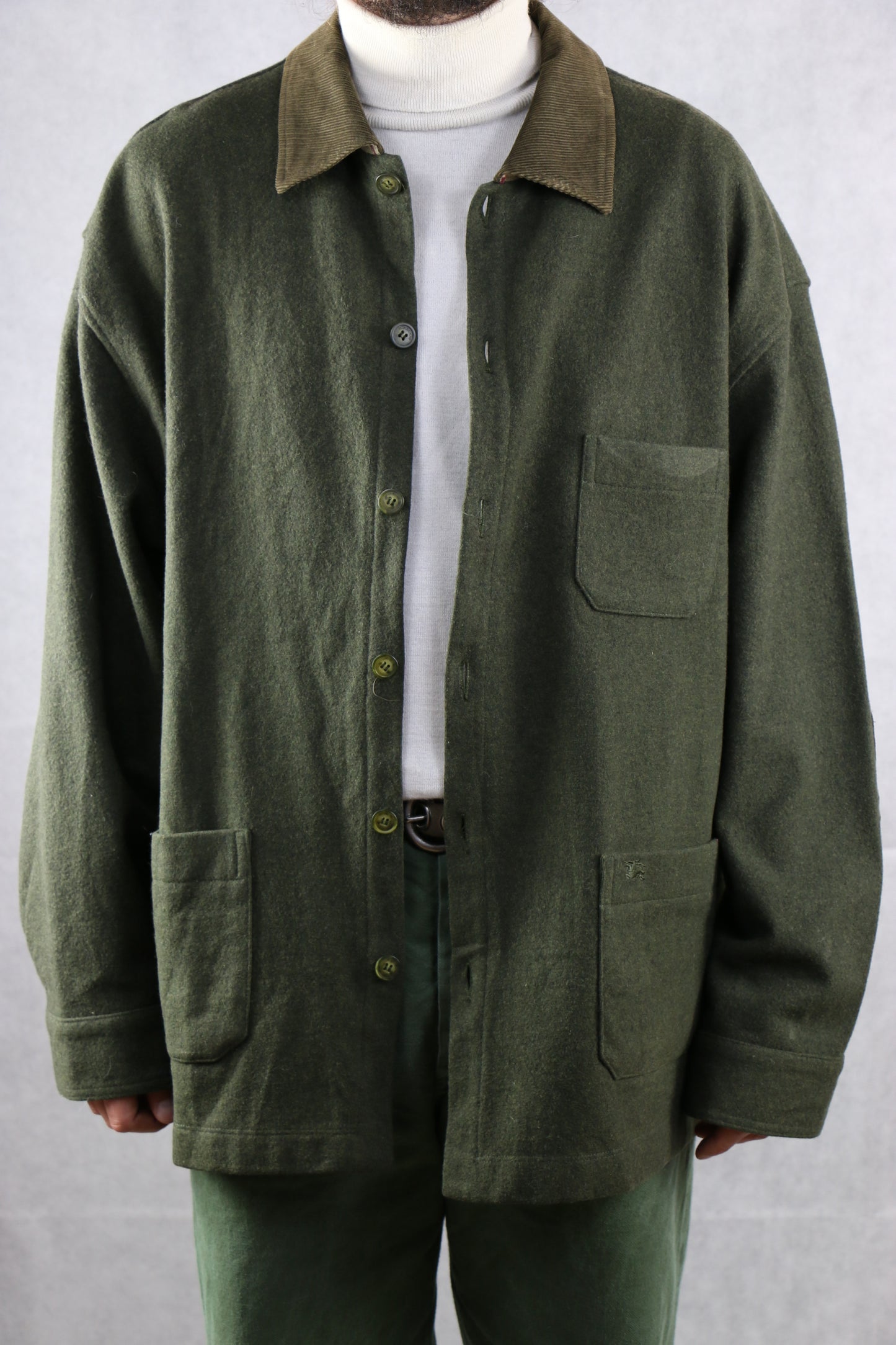 Burberry Wool overshirt - vintage clothing clochard92.com