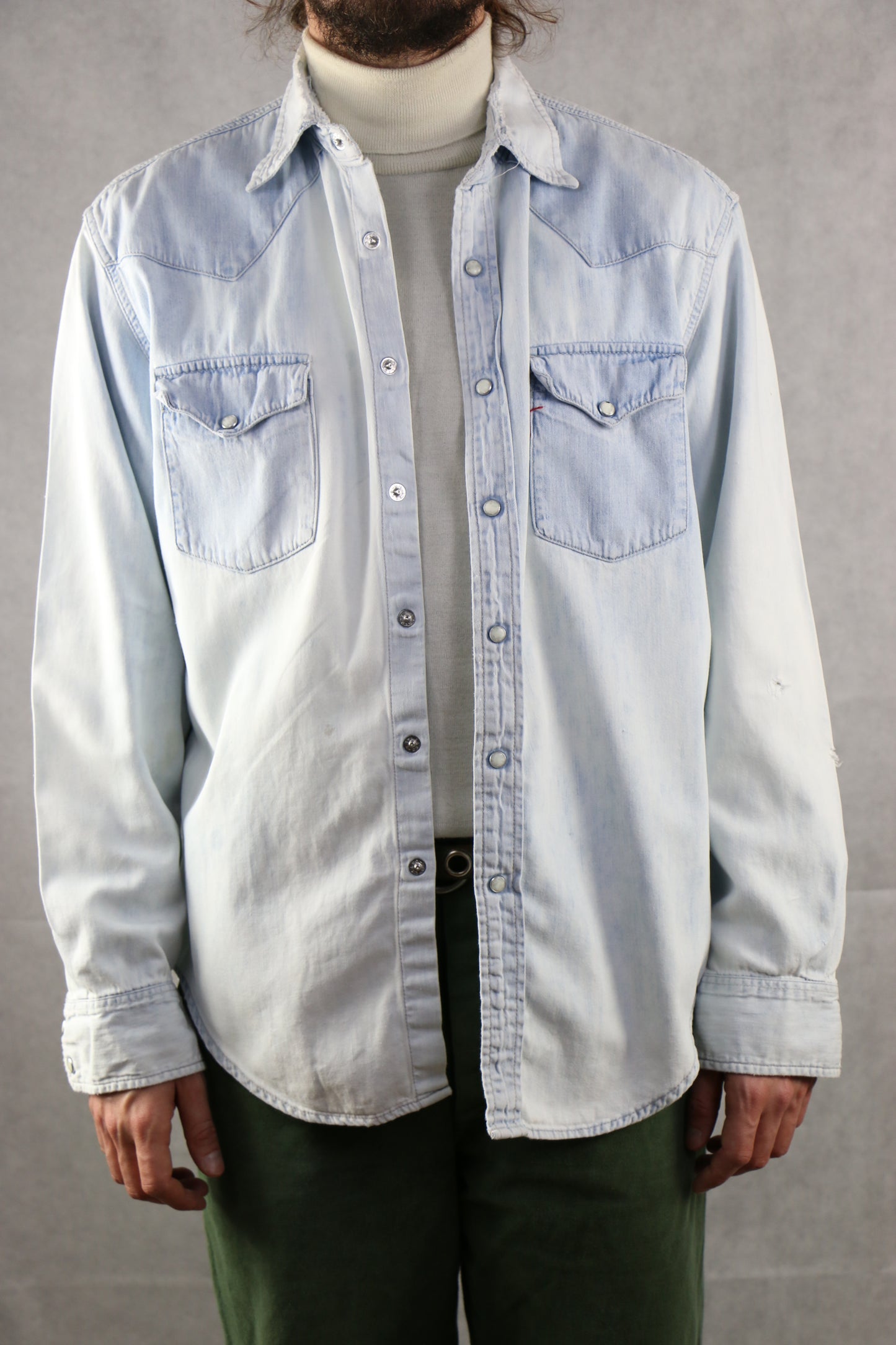 Levis Denim washed Shirt - vintage clothing clochard92.com