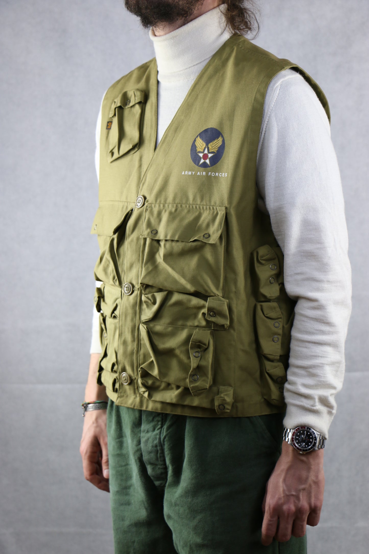 U.S. Army Air Force Vest Alpha Industries  - vintage clothing clochard92.com