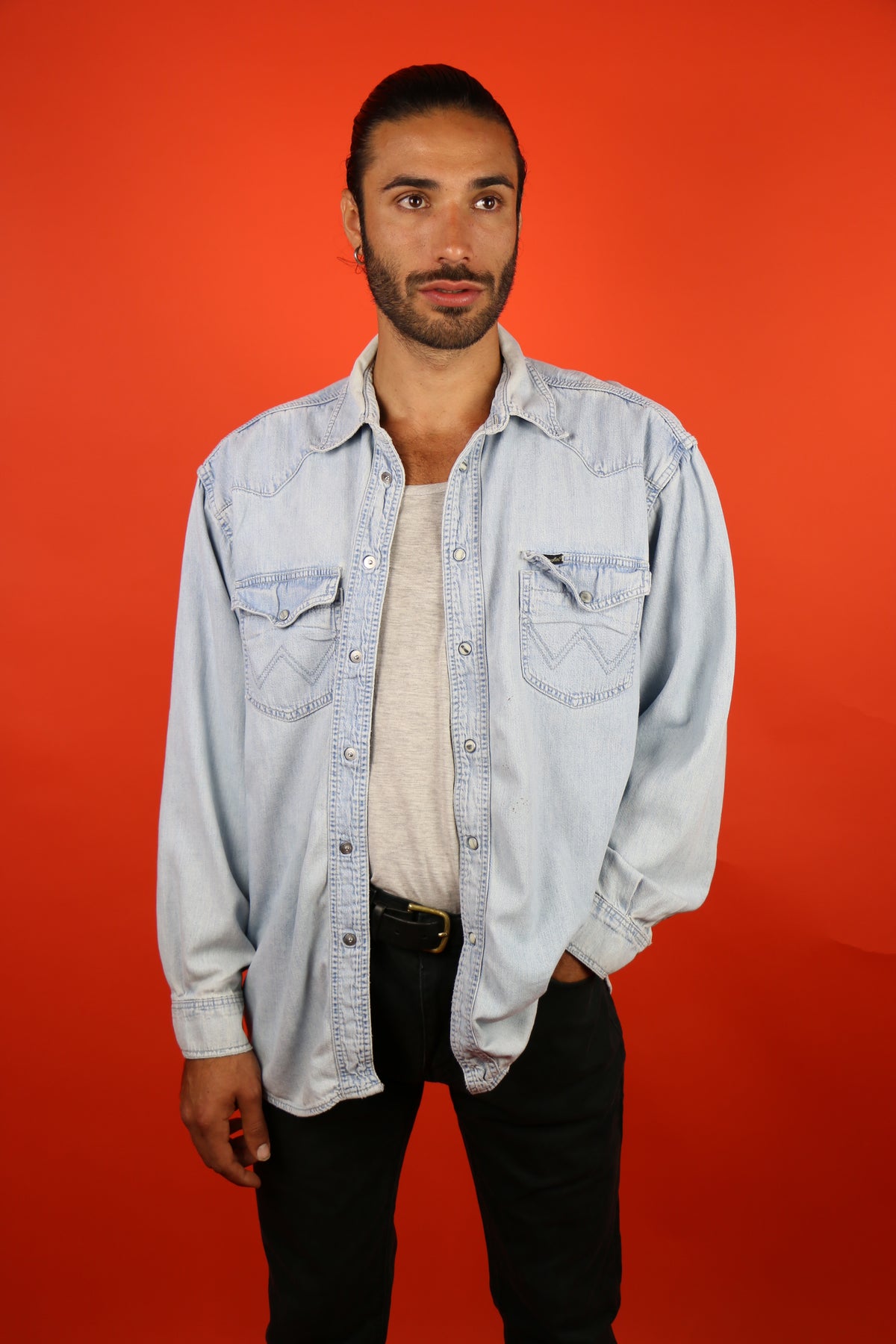 Wrangler Denim Shirt 'XL' - vintage clothing clochard92.com