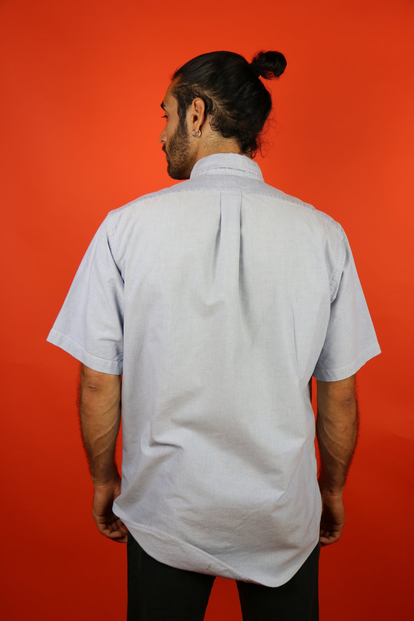 Polo Cotton Shirt by Ralph Lauren short - vintage clothing clochard92.com sleeve