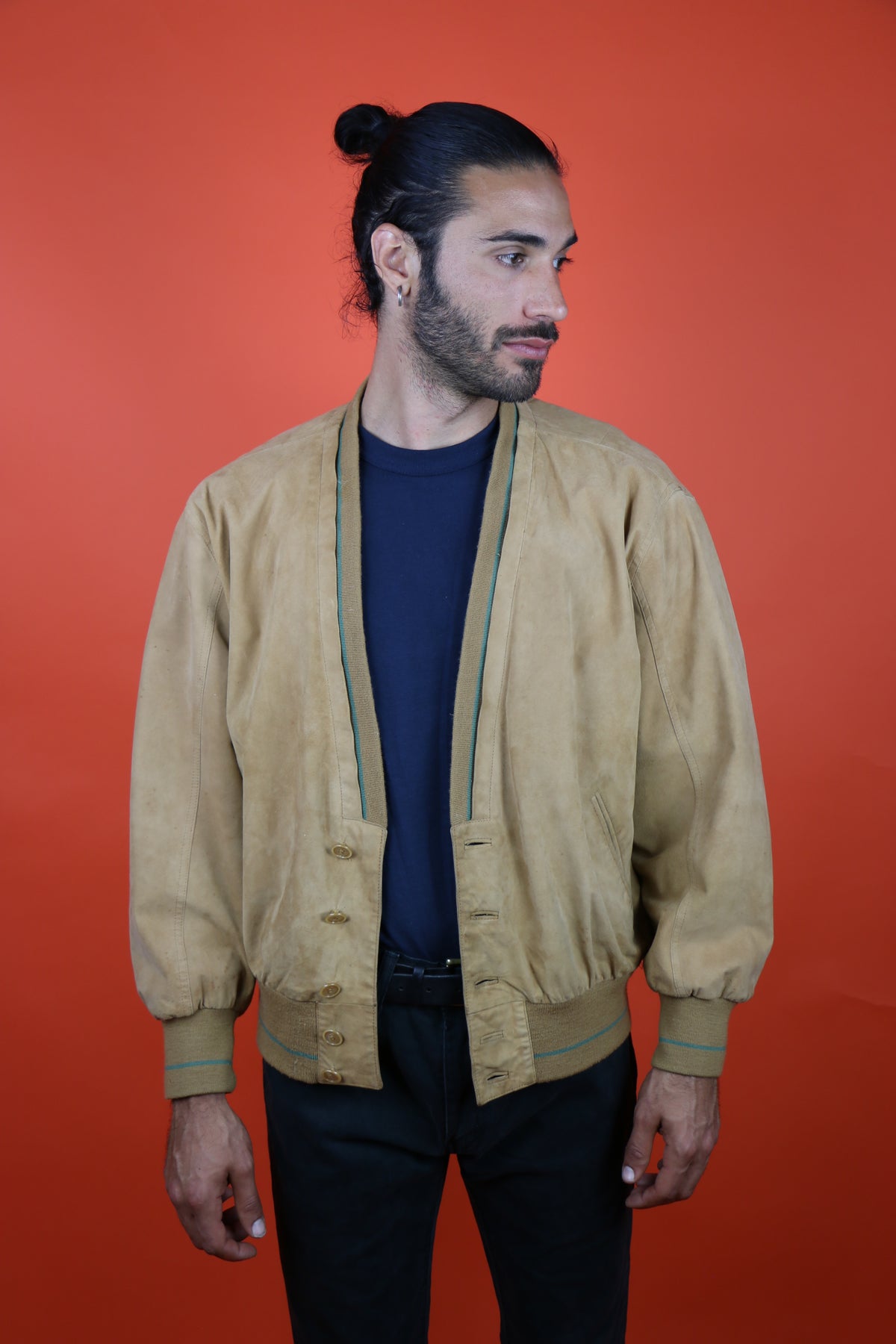 Jacques La Font Suede Cardigan Jacket - vintage clothing clochard92.com
