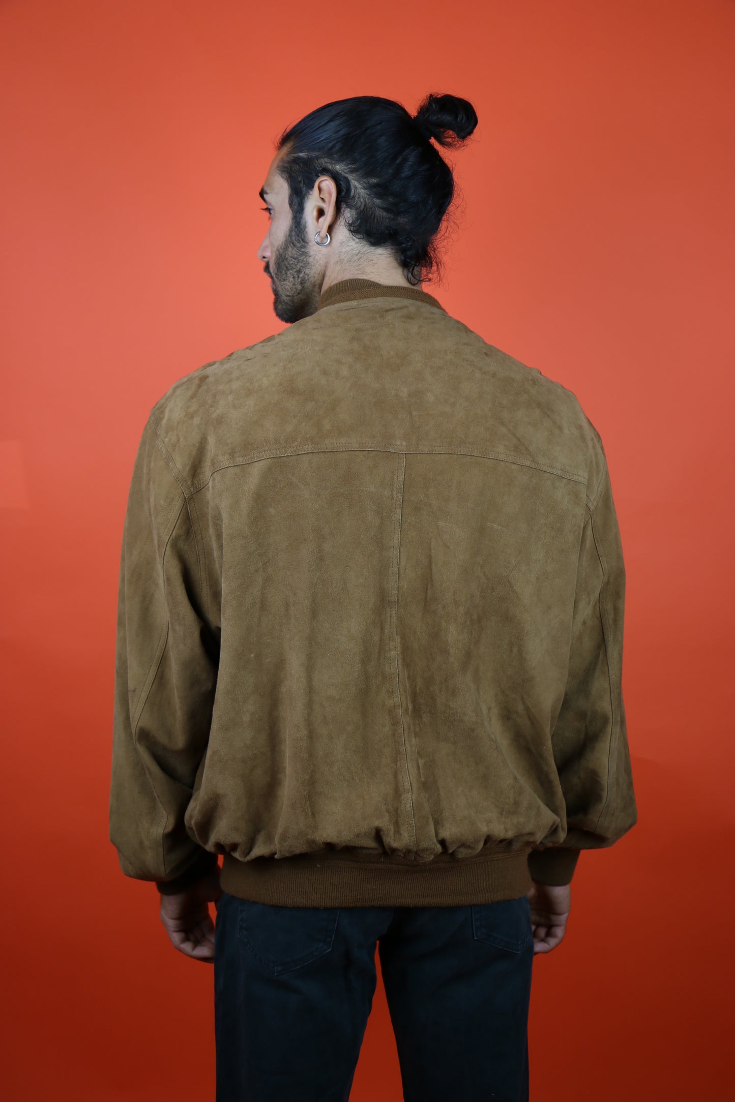 Suede Jacket Dark Brown - vintage clothing clochard92.com