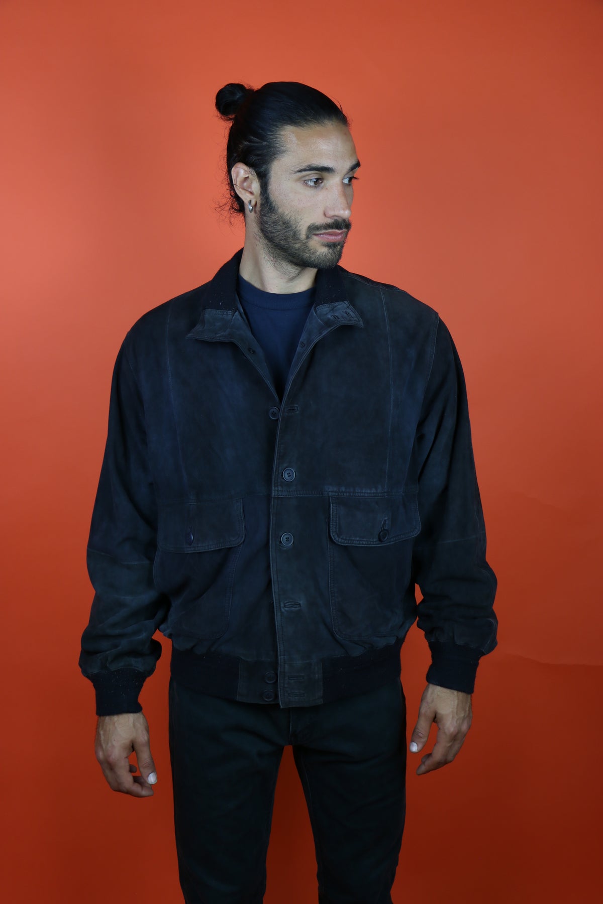 Suede Leather Jacket - vintage clothing clochard92.com