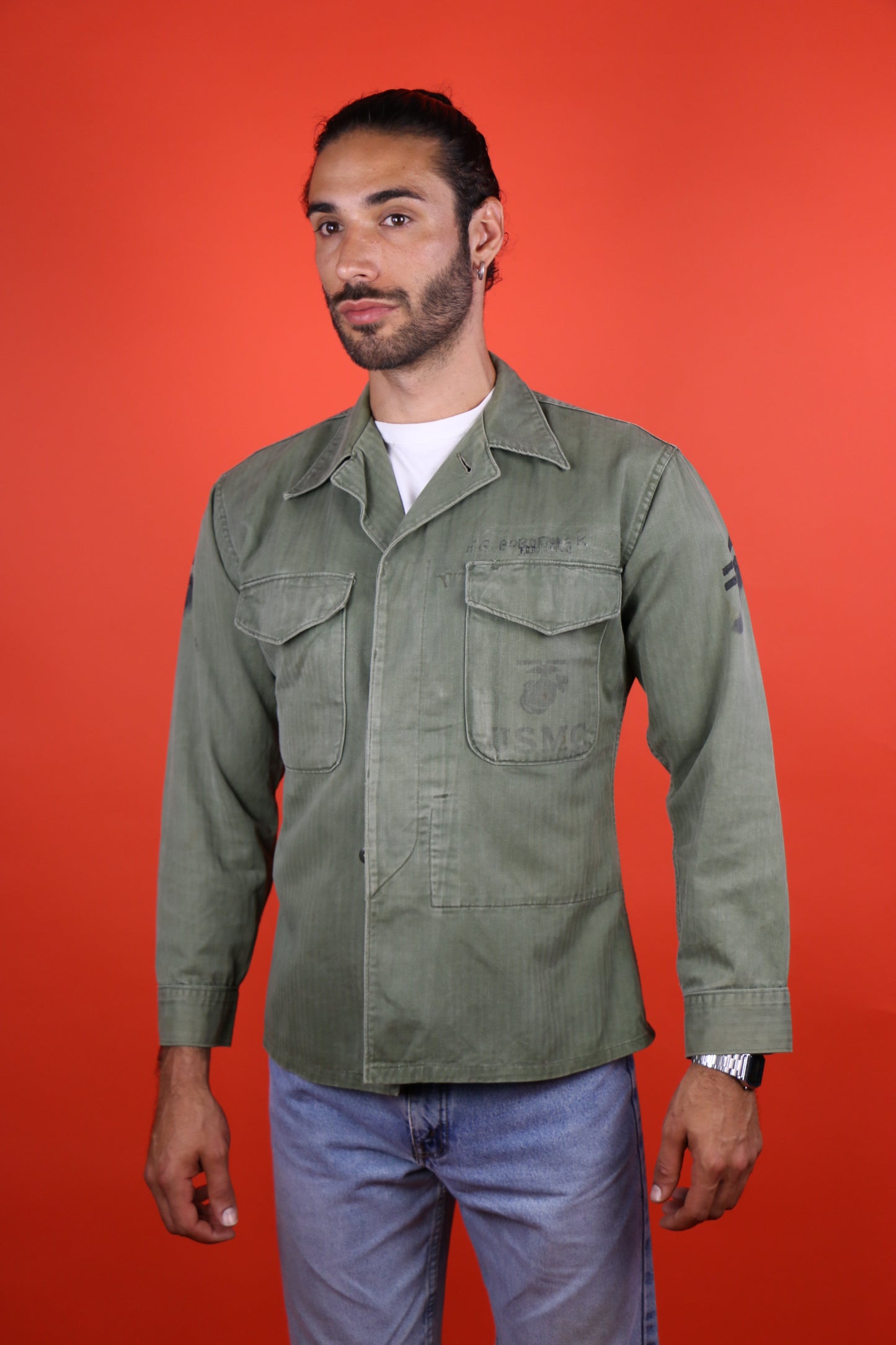 USMC P-53 HBT Shirt - vintage clothing clochard92.com