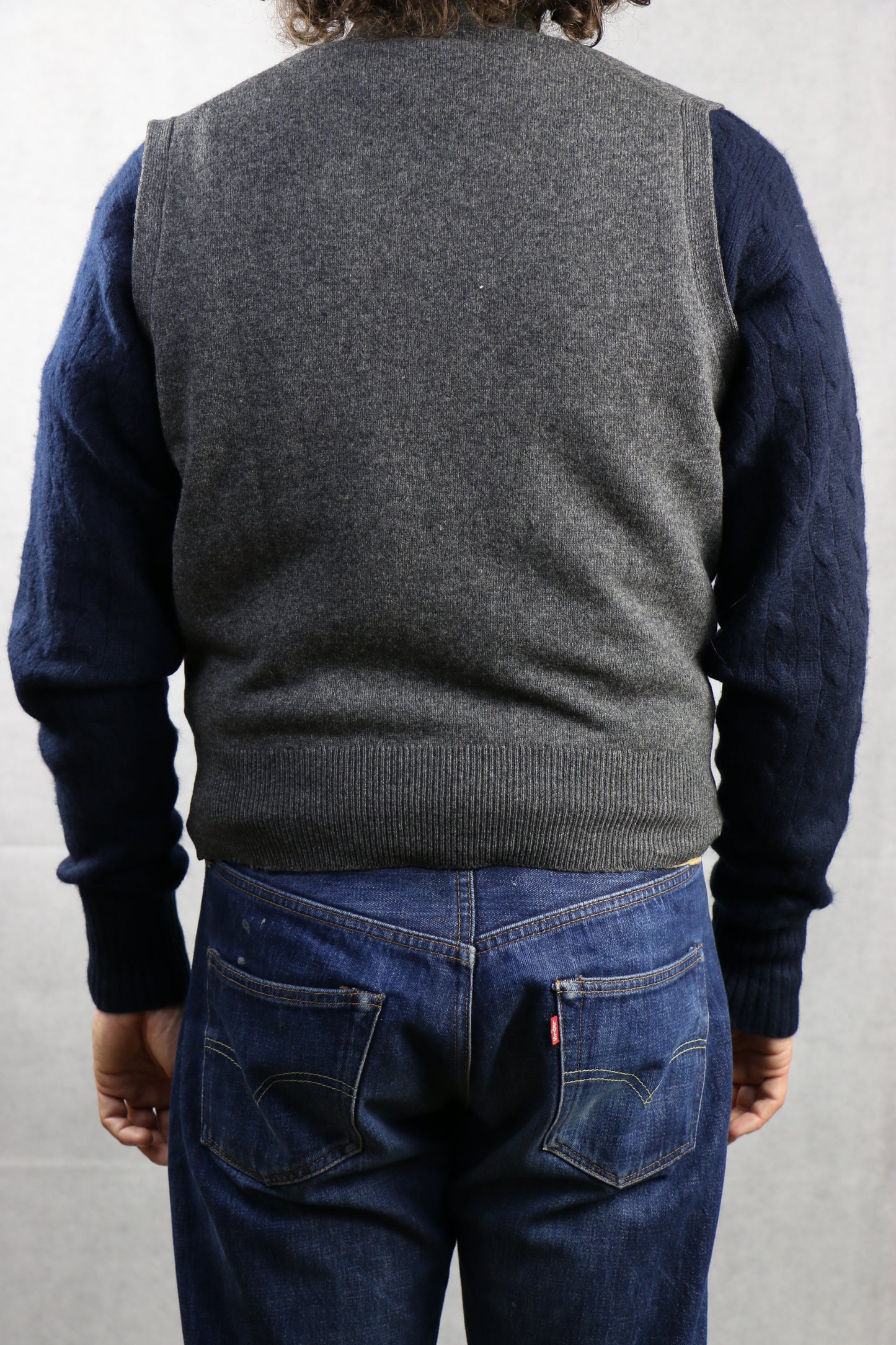 Alan Paine Grey Vest - vintage clothing clochard92.com