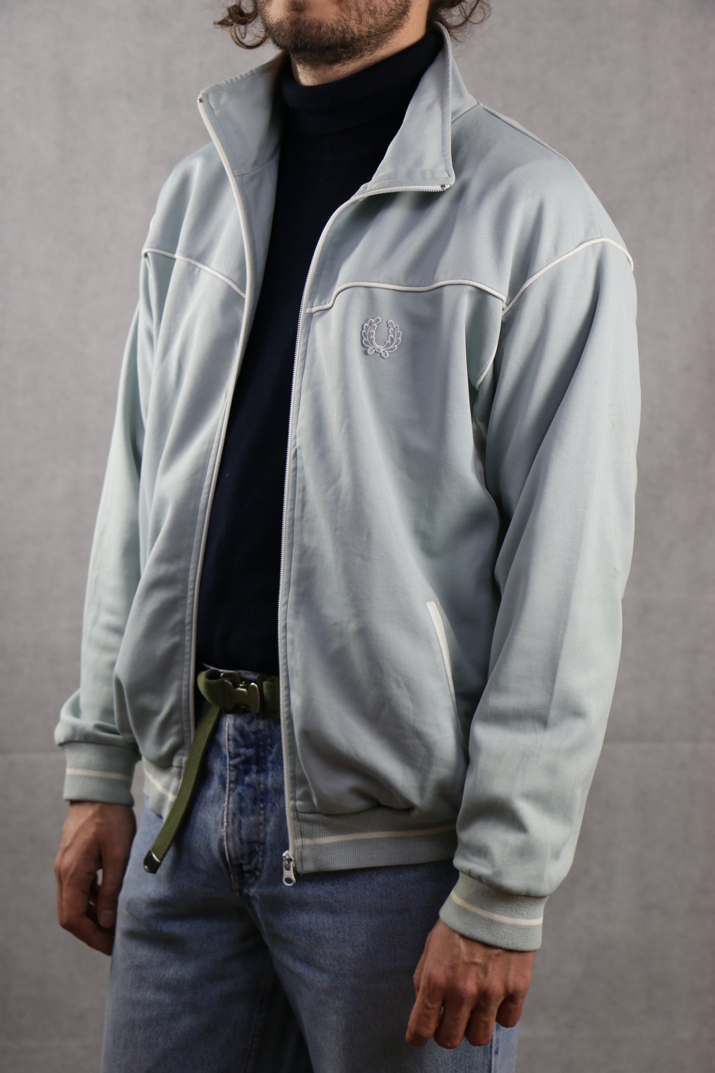 Fred Perry Grey Track jacket - vintage clothing clochard92.com