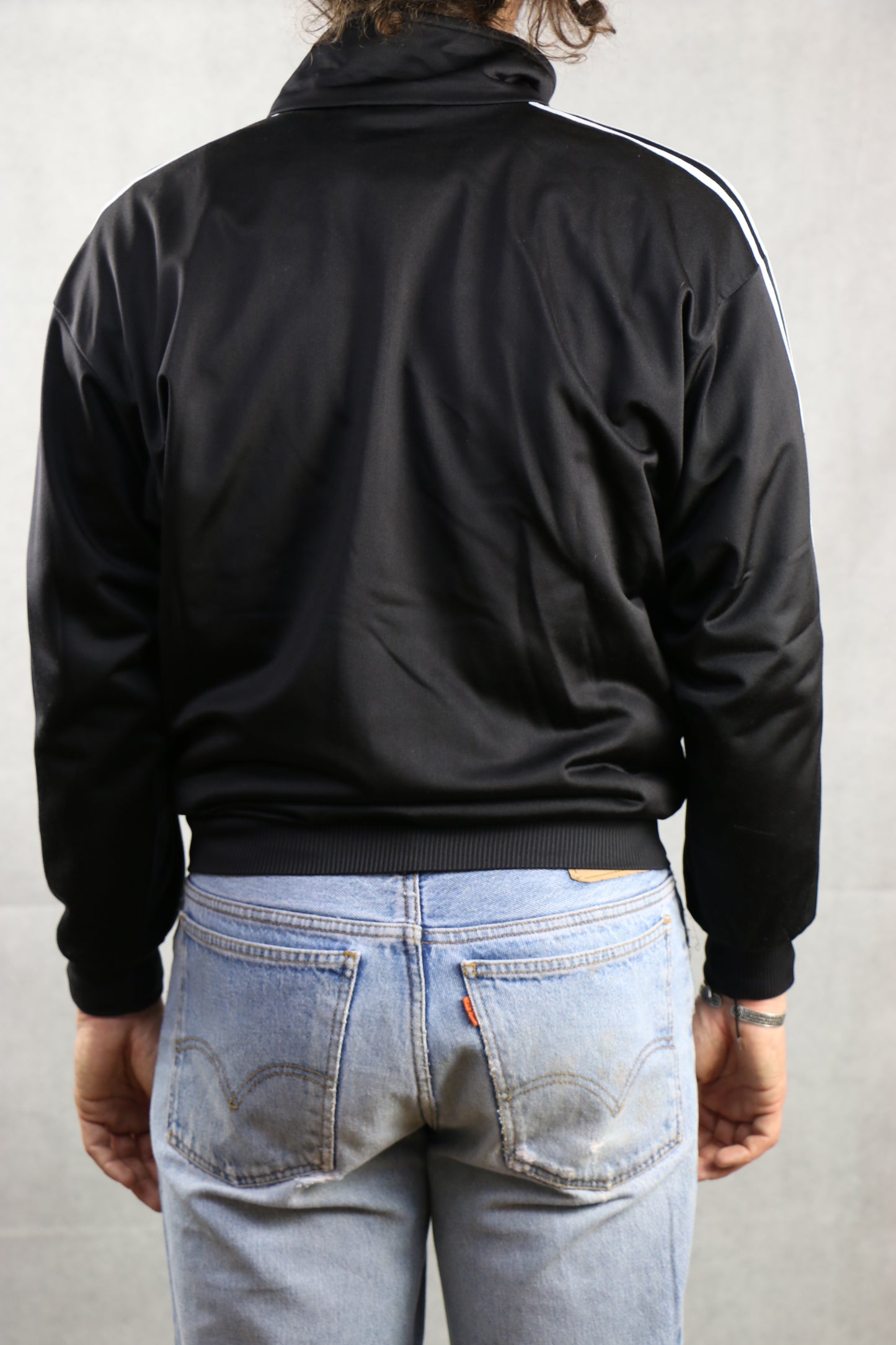 Adidas Black Track Jacket - vintage clothing clochard92.com