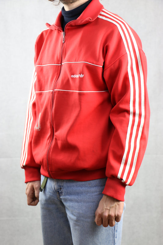 Adidas Red Track Jacket - vintage clothing clochard92.com