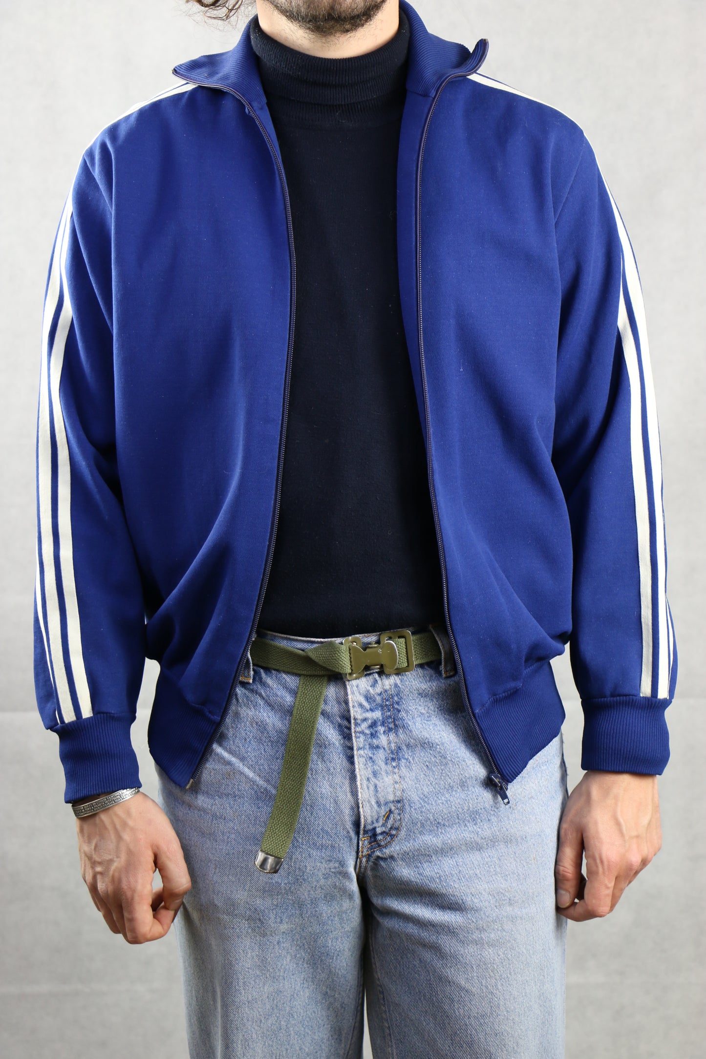 Adidas track Jacket Blue - vintage clothing clochard92.com