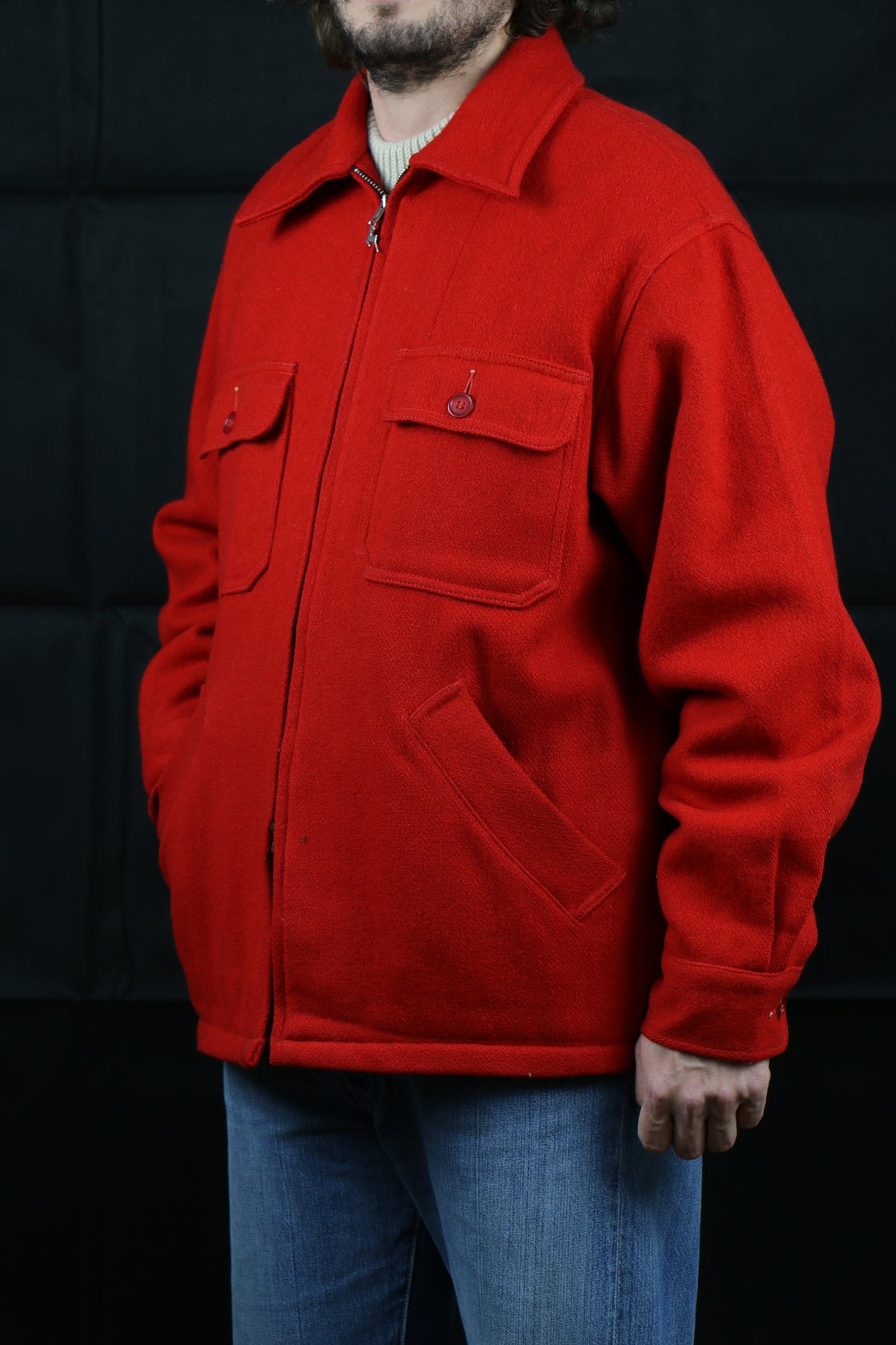 White Stag Mackinaw Wool 40s Zip Talon, clochard92.com