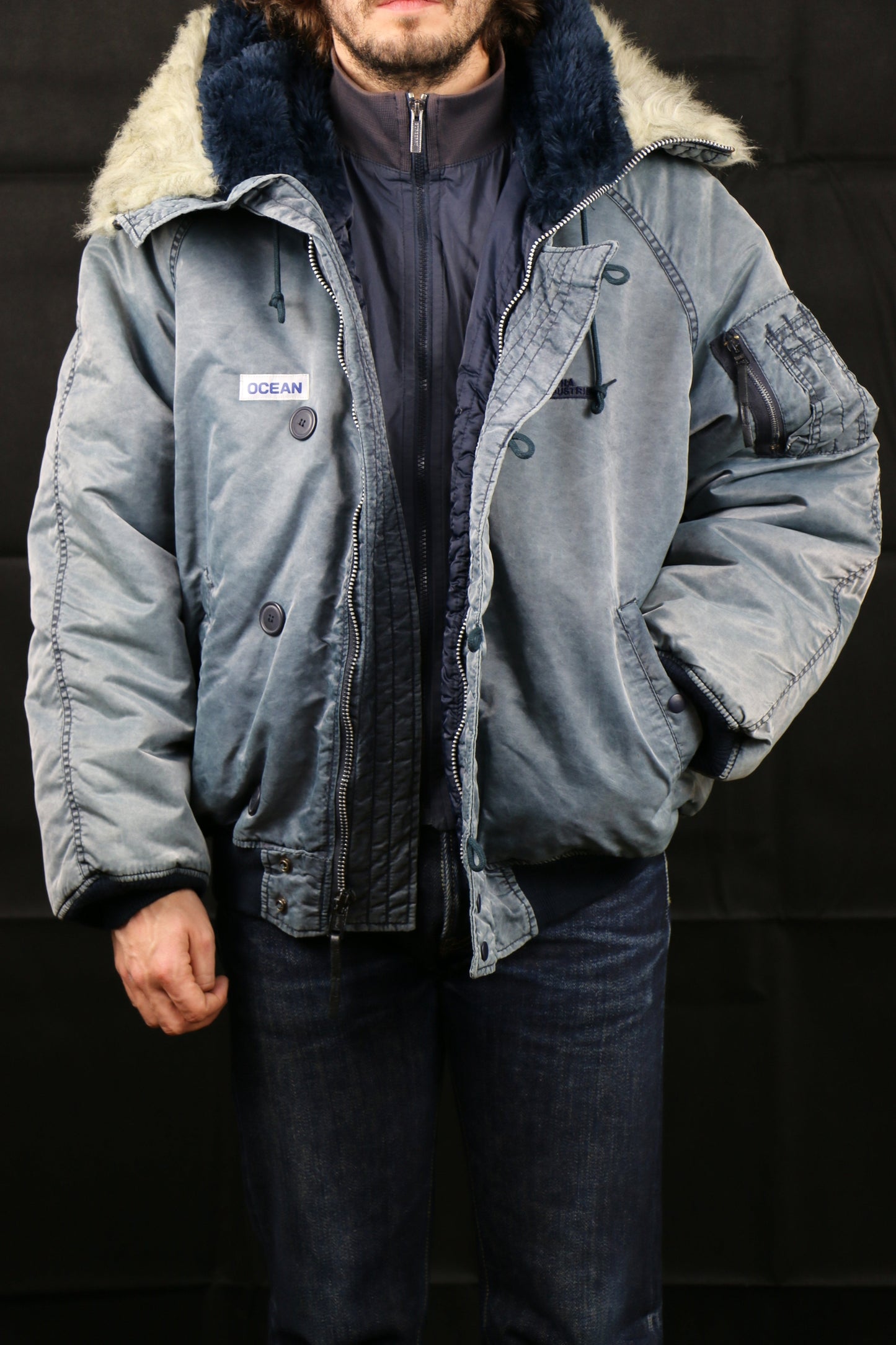 Schott Bomber Jacket 'OCEAN', clochard92.com