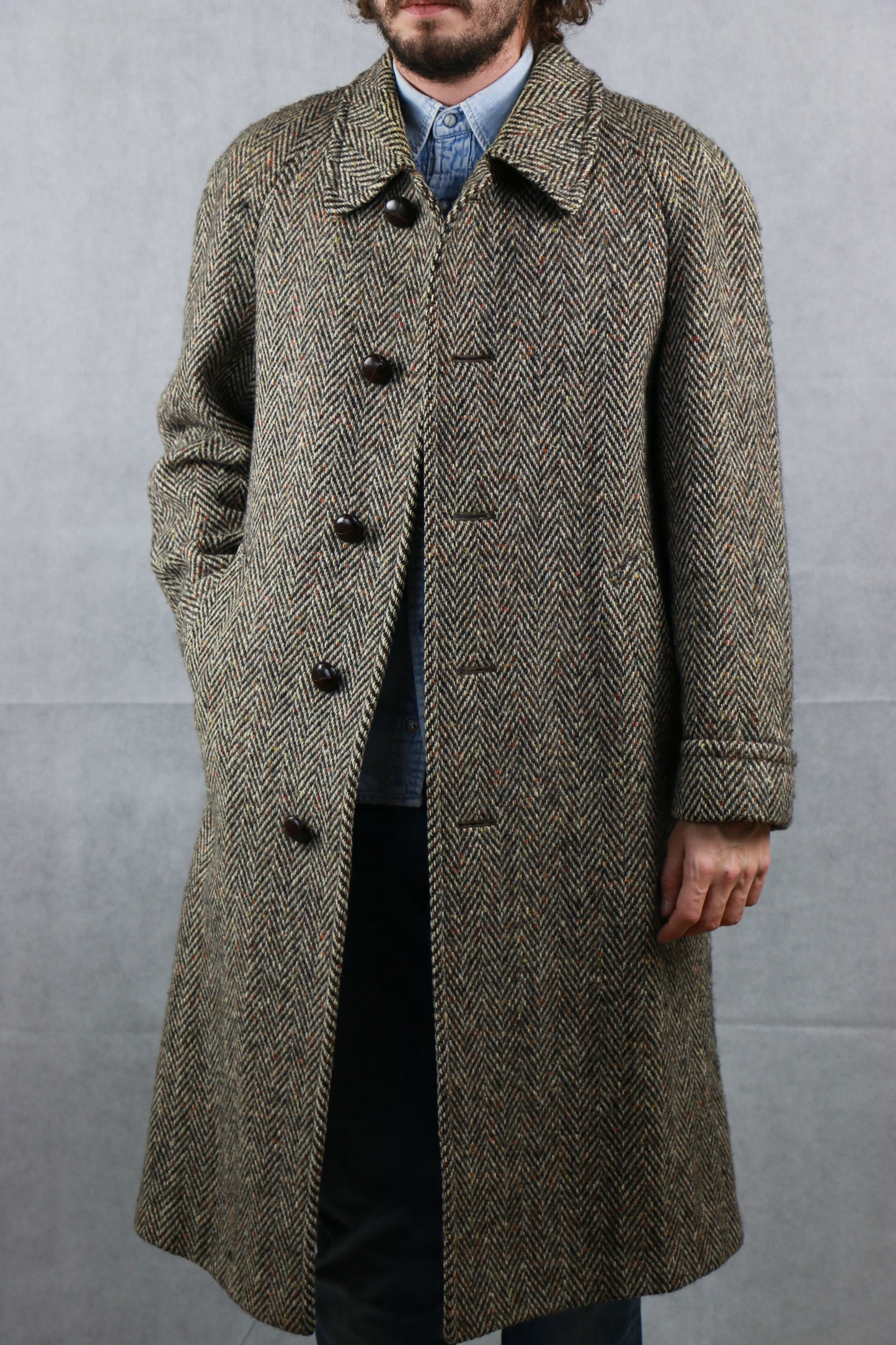 Aquascutum Irish Tweed coat - vintage clothing clochard92.com