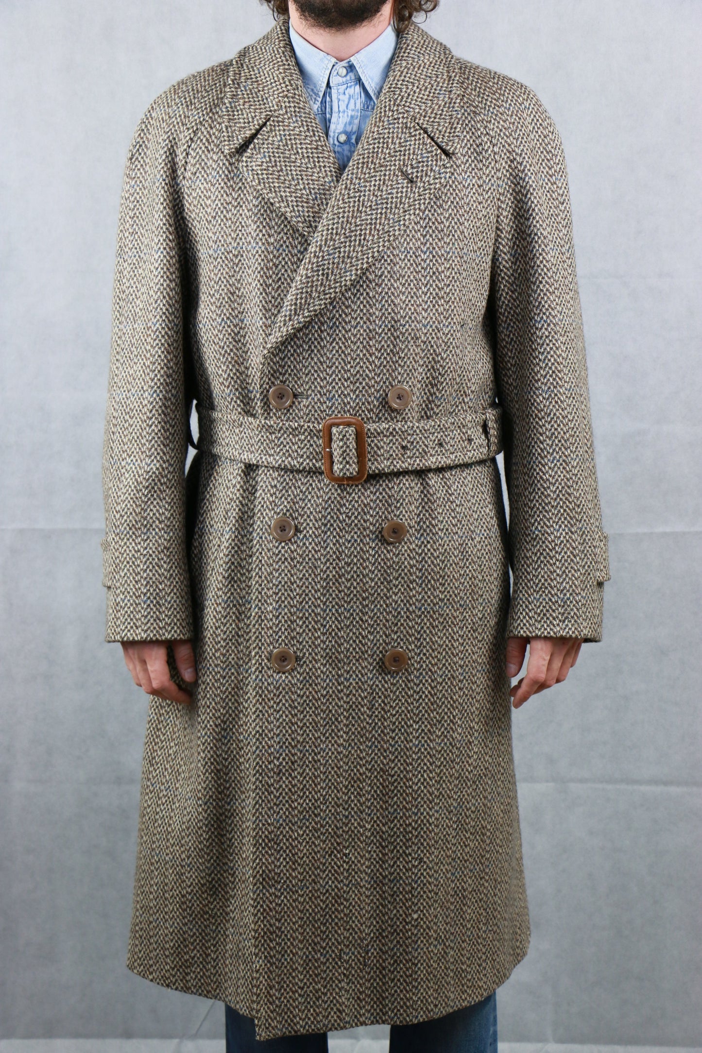 Aquascutum Double-breasted Tweed Coat - vintage clothing clochard92.com