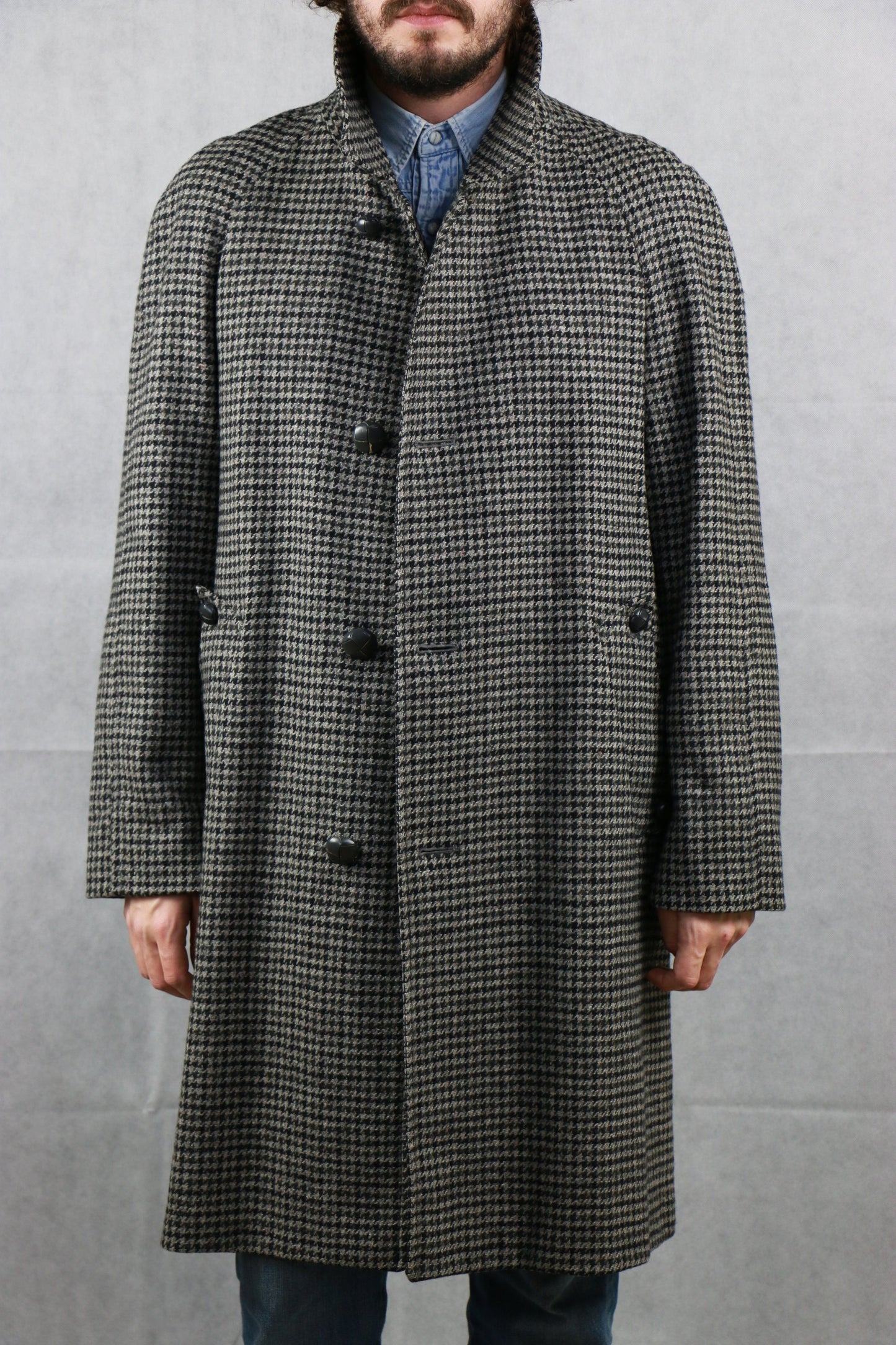 Aquascutum Checkered Tweed Coat - clothing vintage clochard92.com