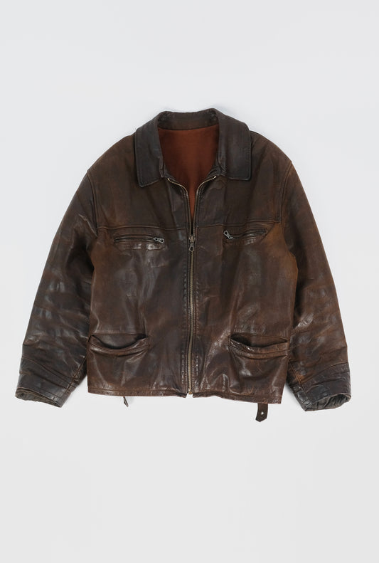 Vintage leather jacket L