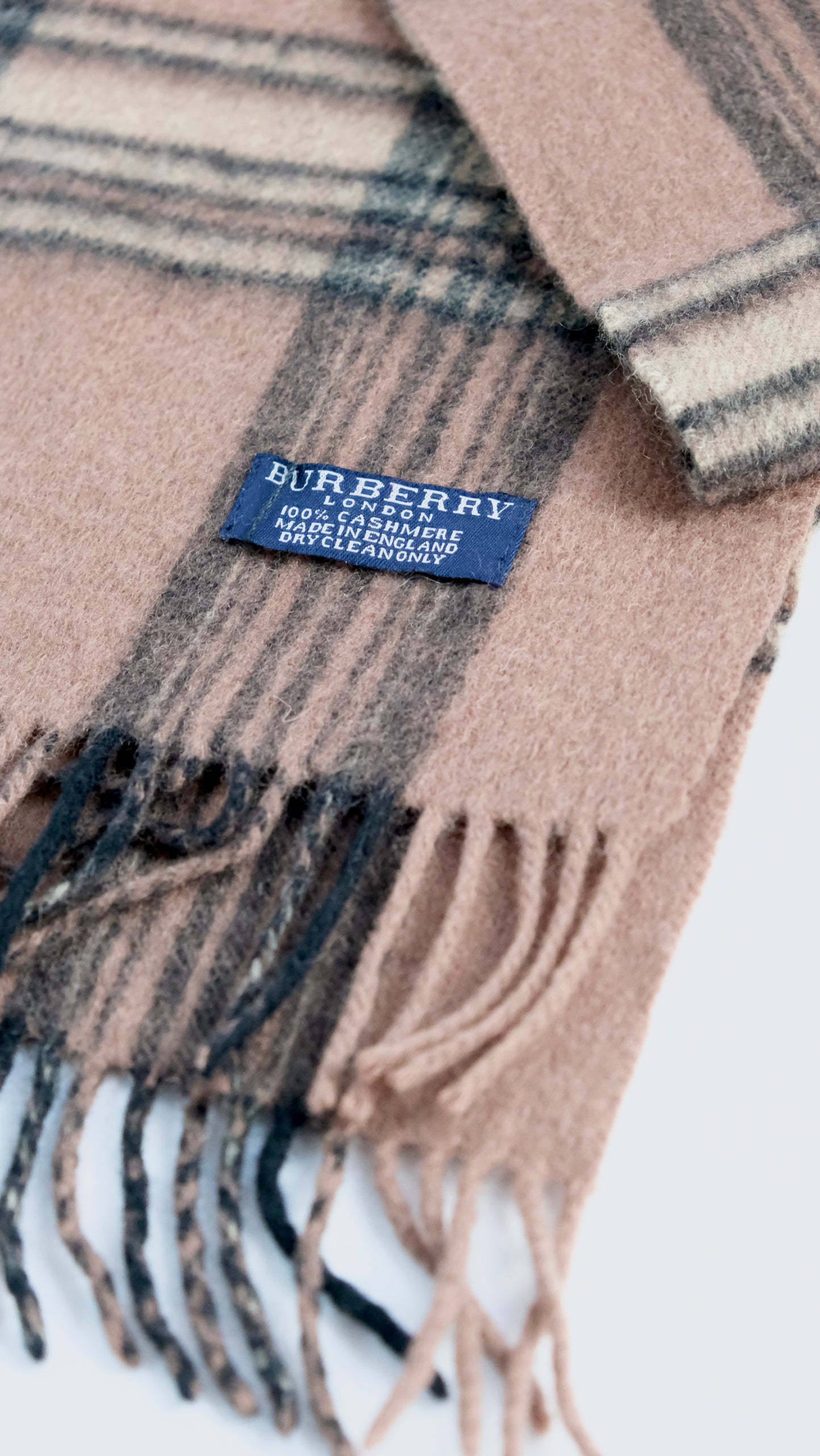 Vintage Burberry tartan scarf