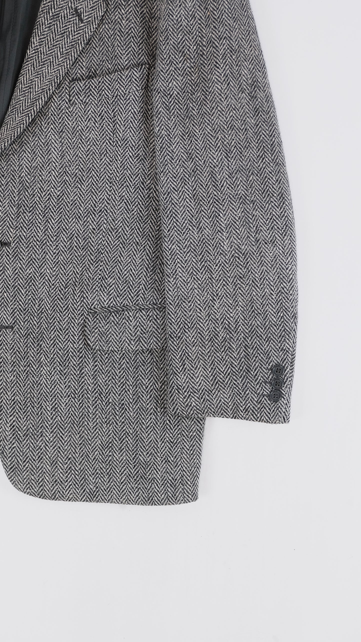 80s Harris Tweed grey HBT Jacket