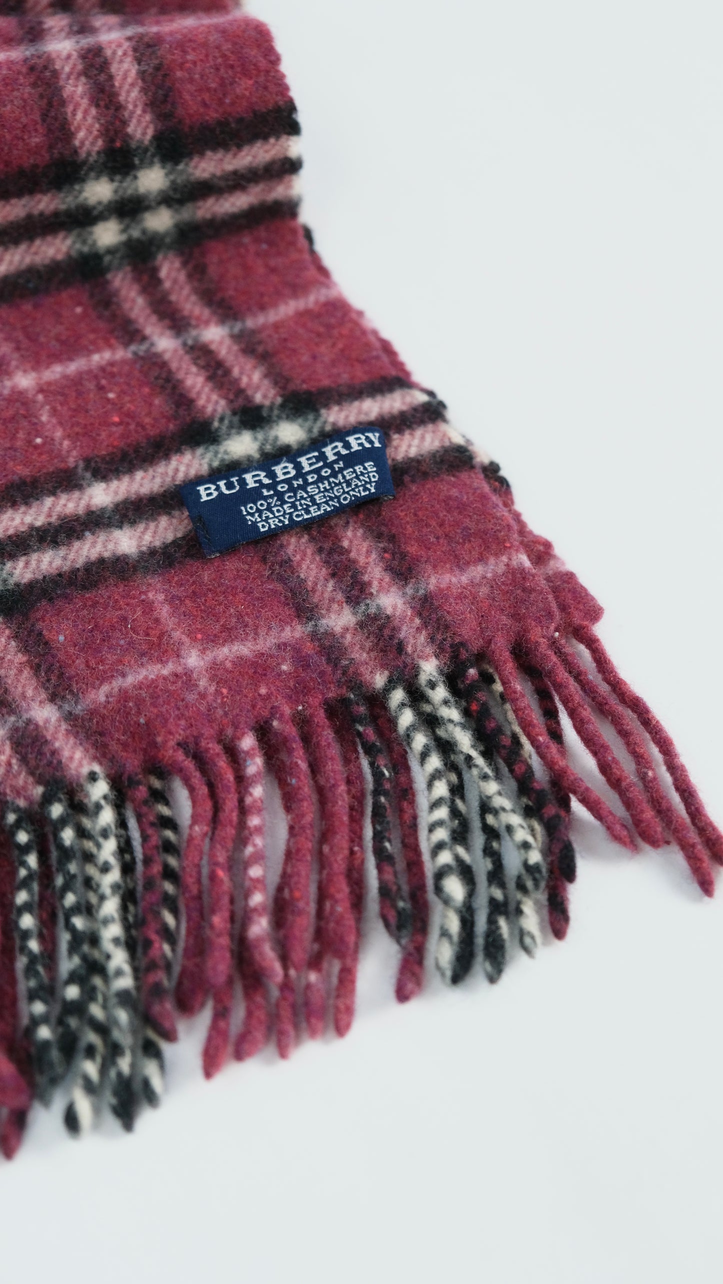 Vintage Burberry tartan scarf