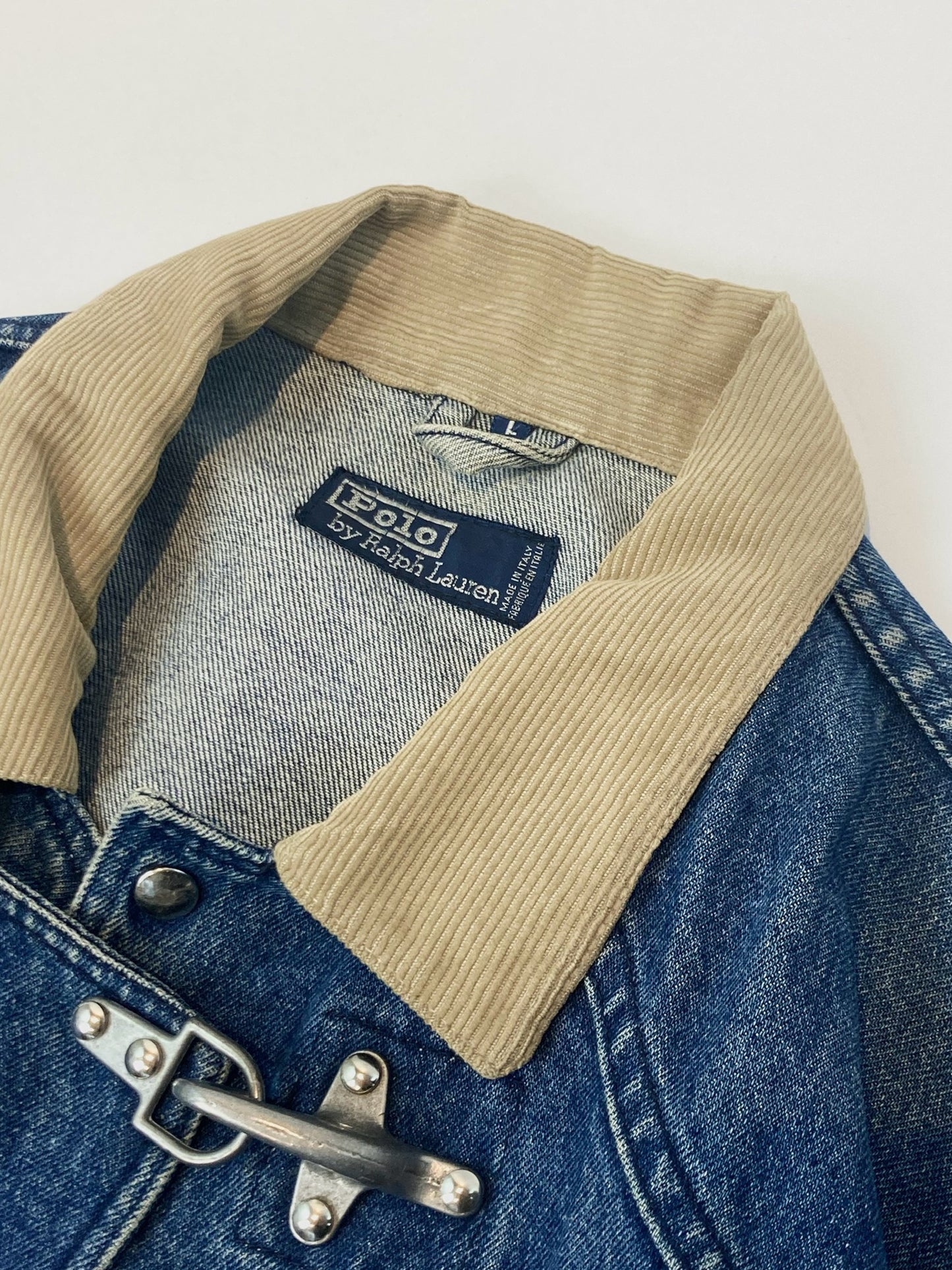 90s Ralph Lauren denim hooks jacket L