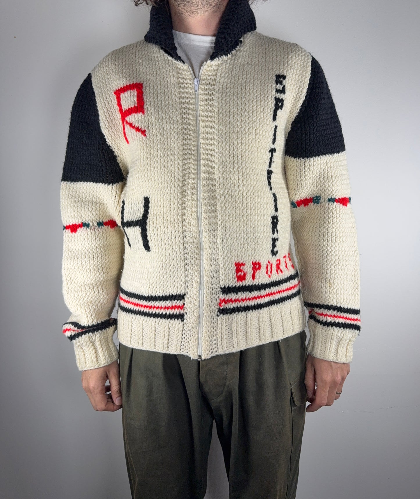 Hand knitted Cardigan M