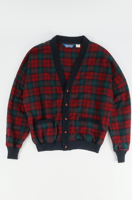 80s Pendleton tartan Cardigan L