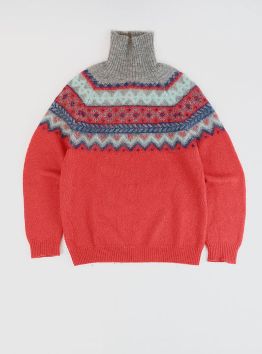 Wool mohair rollneck sweater M