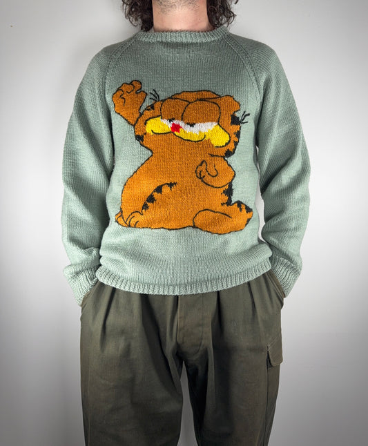 Hand Knitted W/ Garfield M