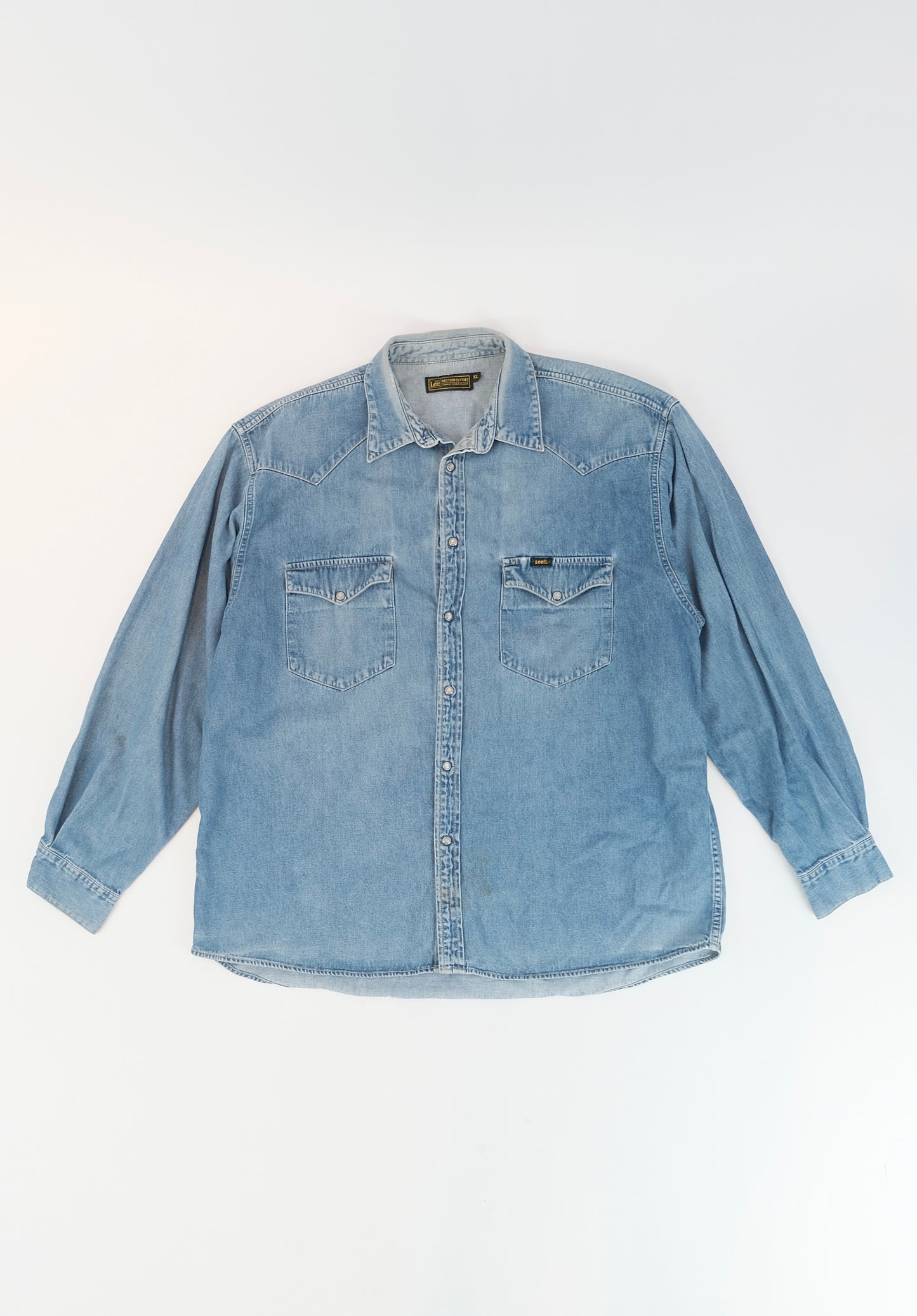 80s Lee western denim shirt XL