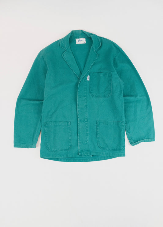 70s green work jacket M