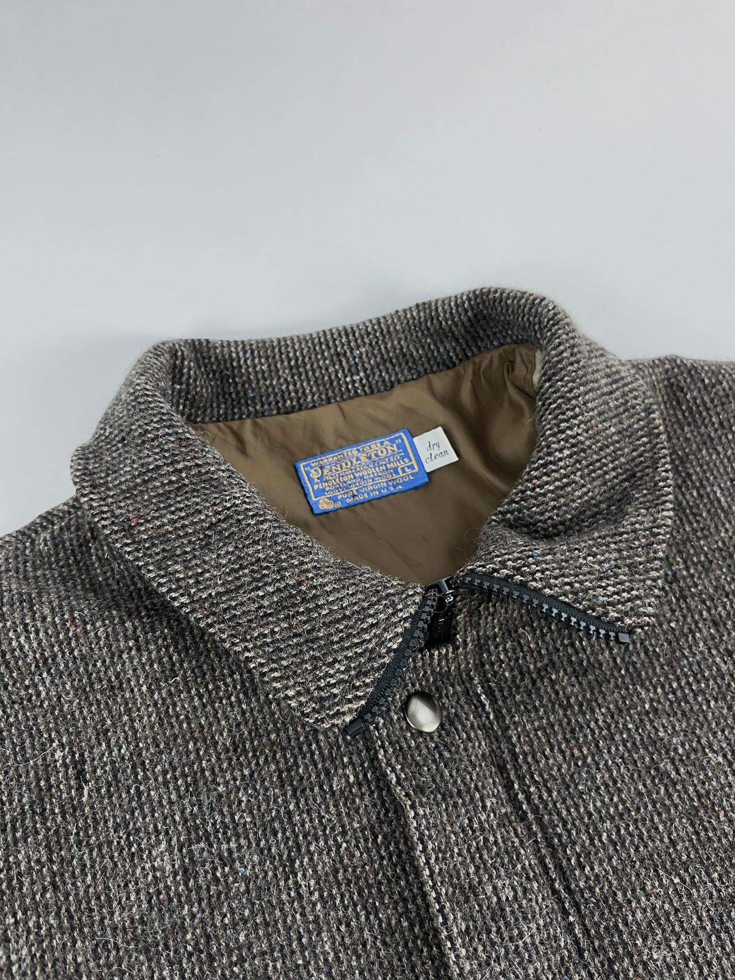 60s Pendleton bomber tweed jacket L