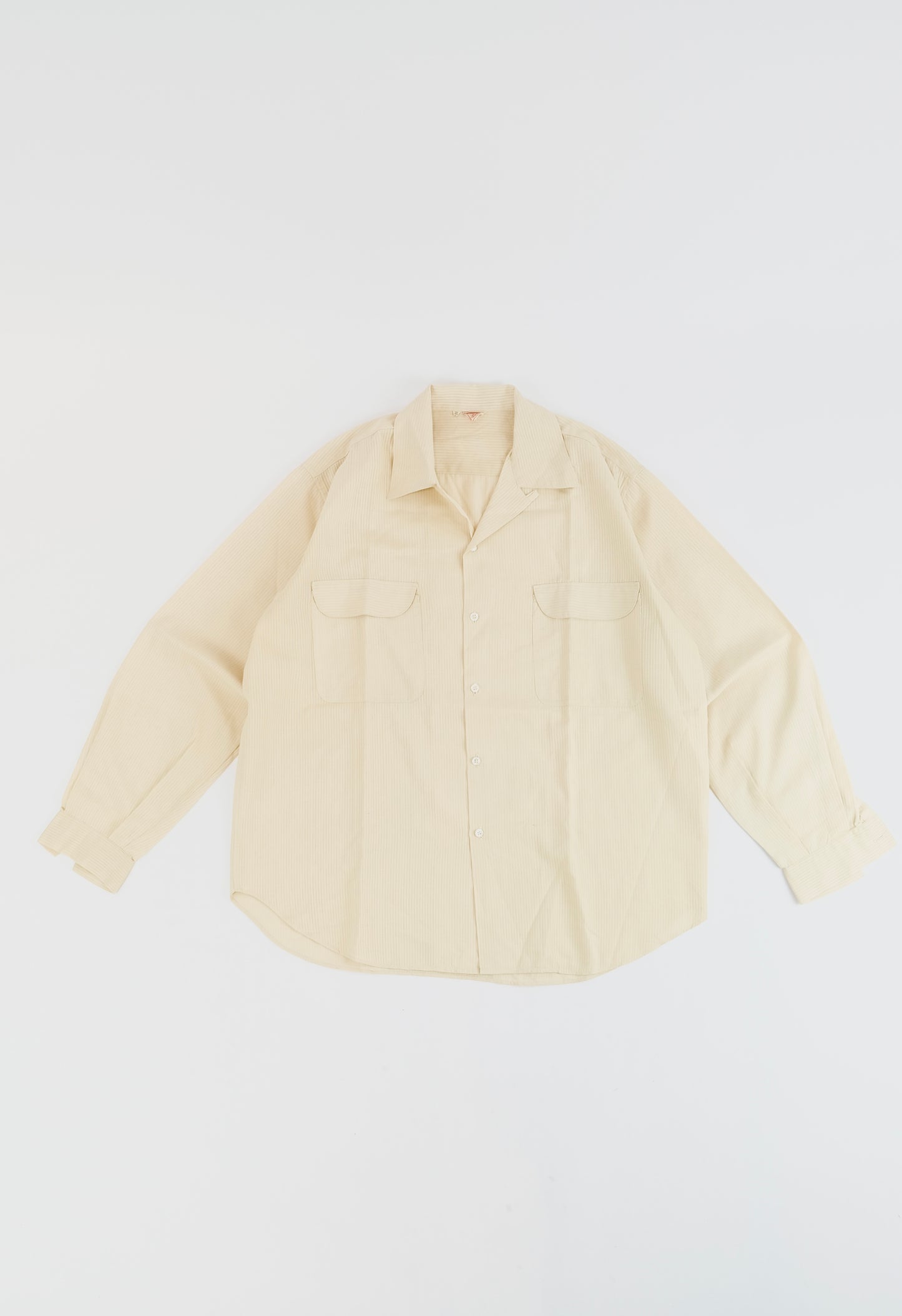 70s Hippo camp collar shirt S