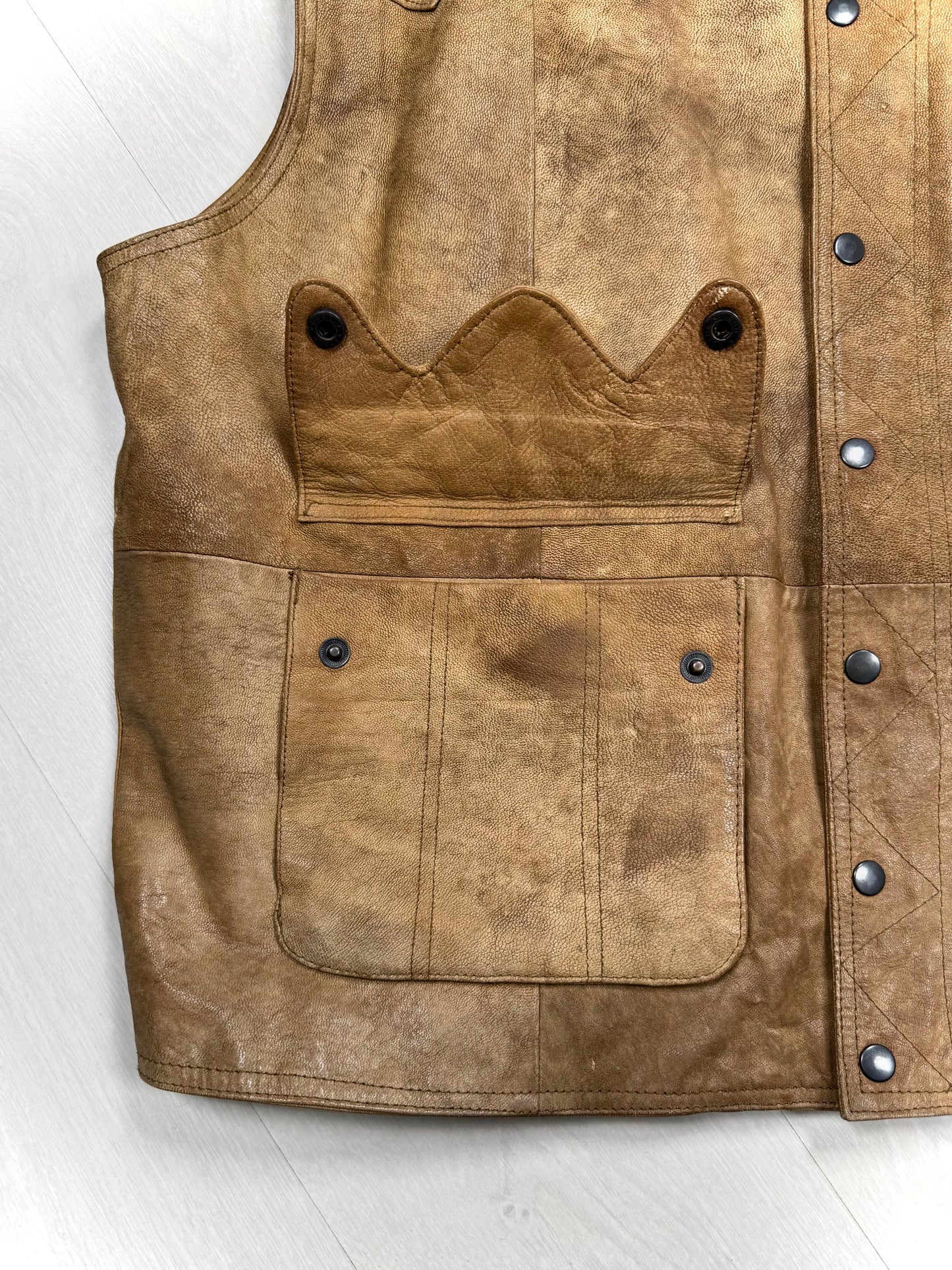 Leather vest XL