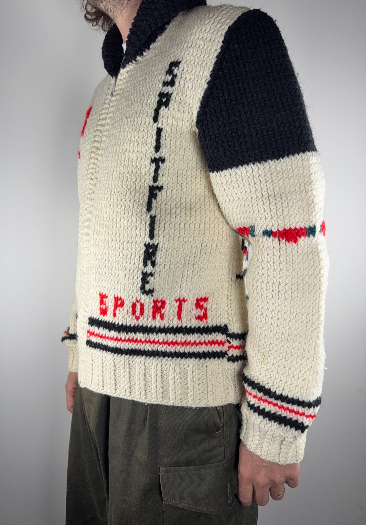 Hand knitted Cardigan M