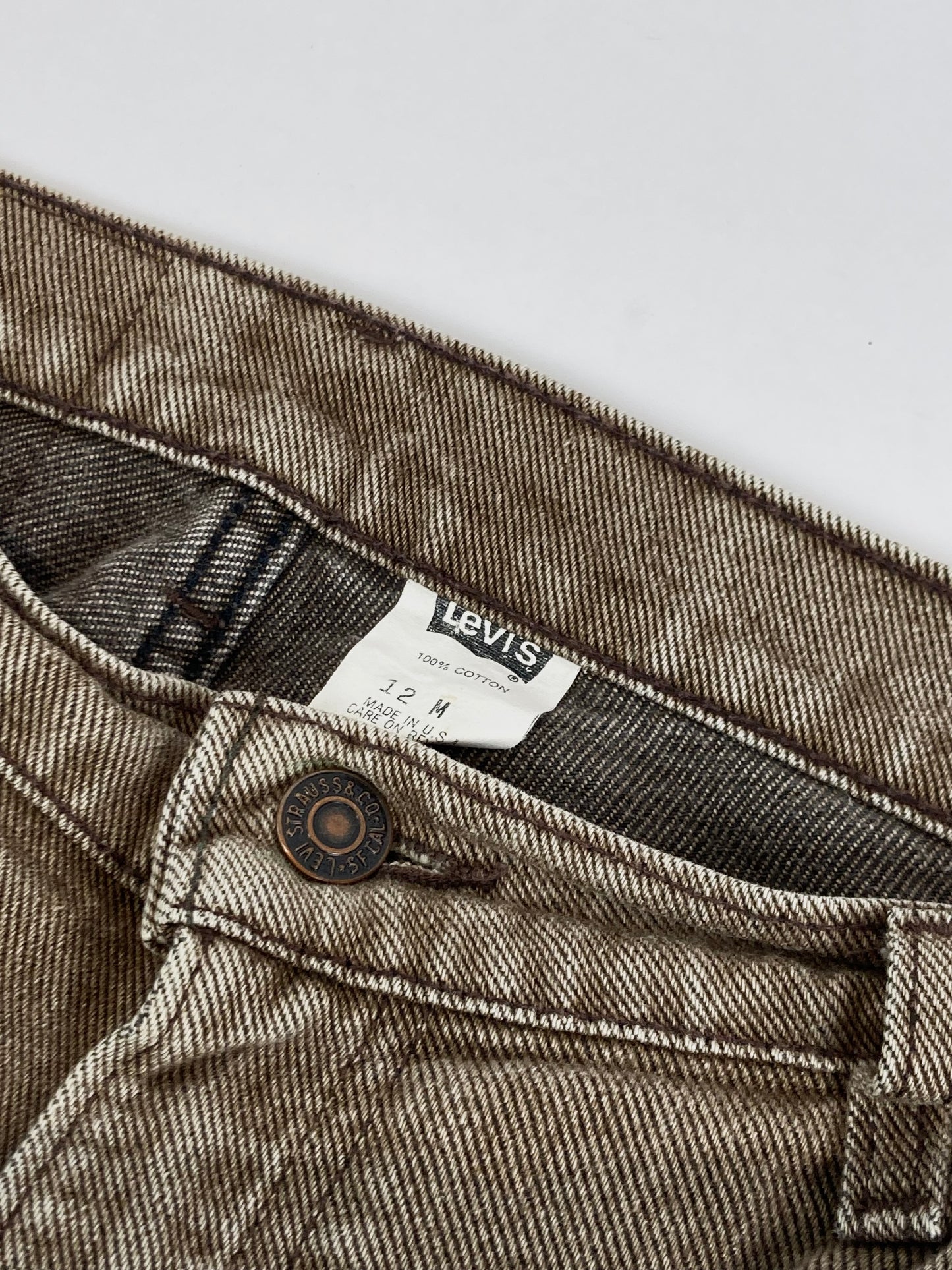 80s Levi’s brown wash denim