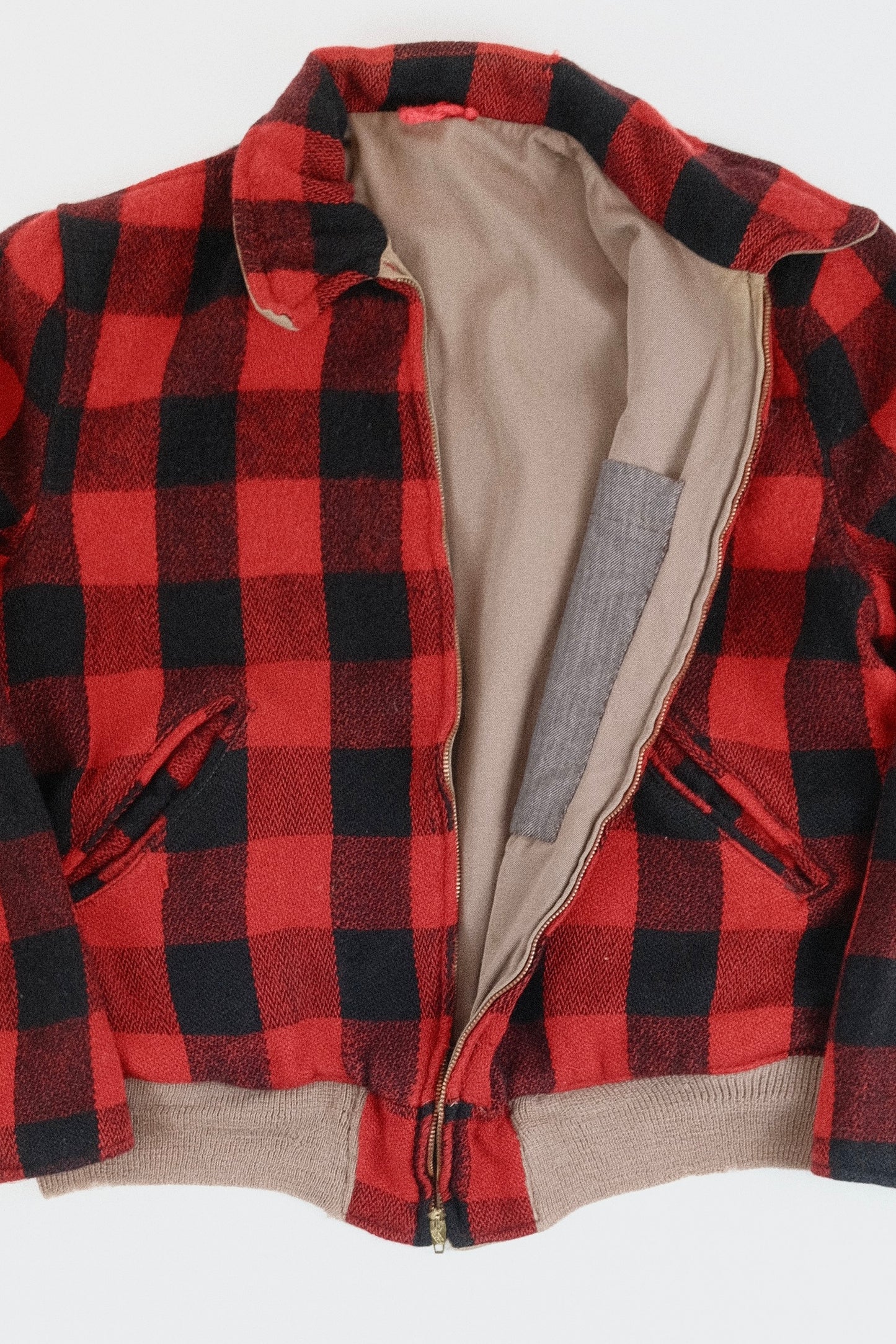 Buffalo Plaid wool bomber M