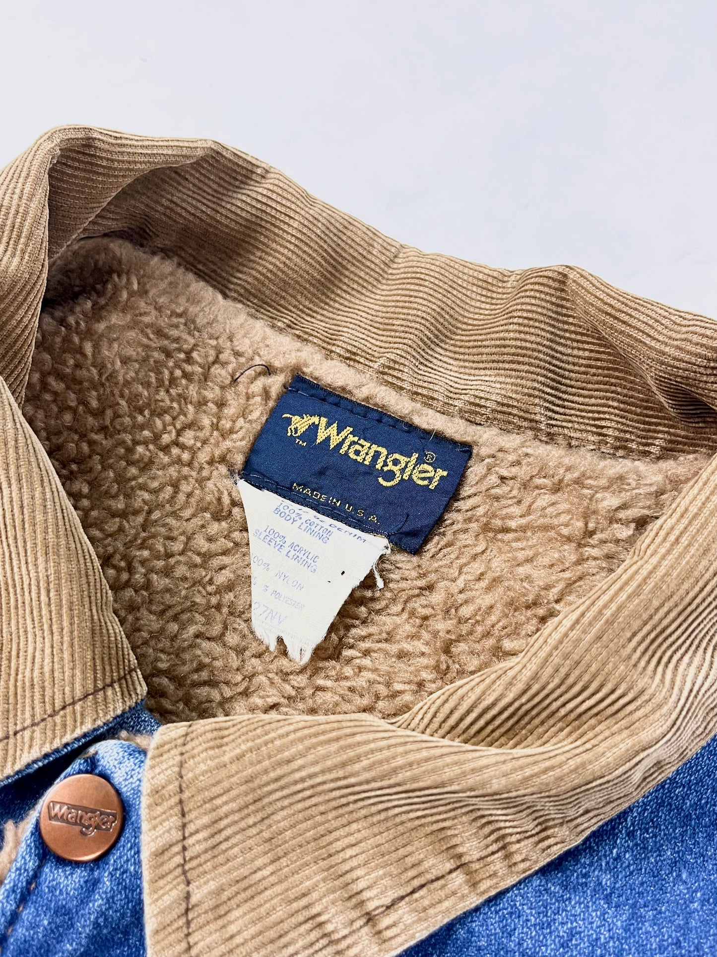 70s Wrangler Sherpa denim jacket