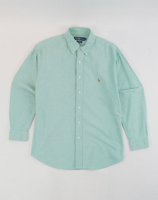 80s Ralph Lauren mint Oxford button down shirt