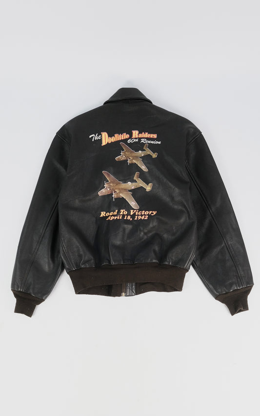 80s Cooper A-2 leather jacket M