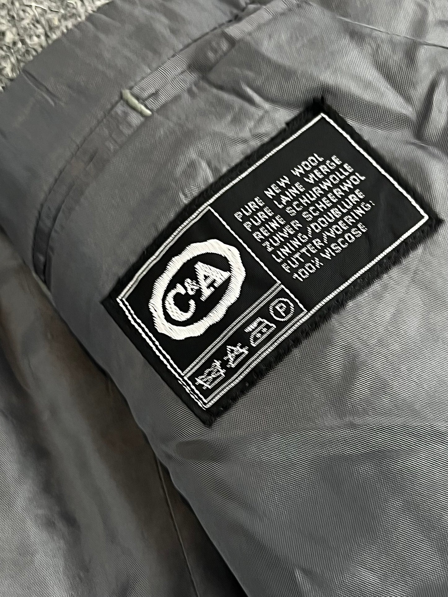 80s Harris Tweed grey Jacket