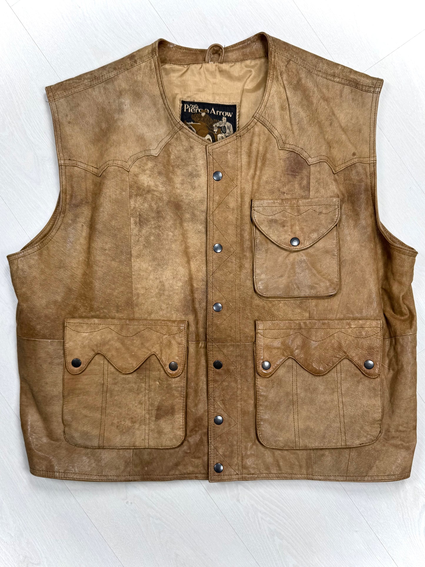 Leather vest XL