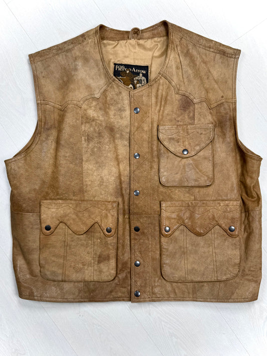 Leather vest XL
