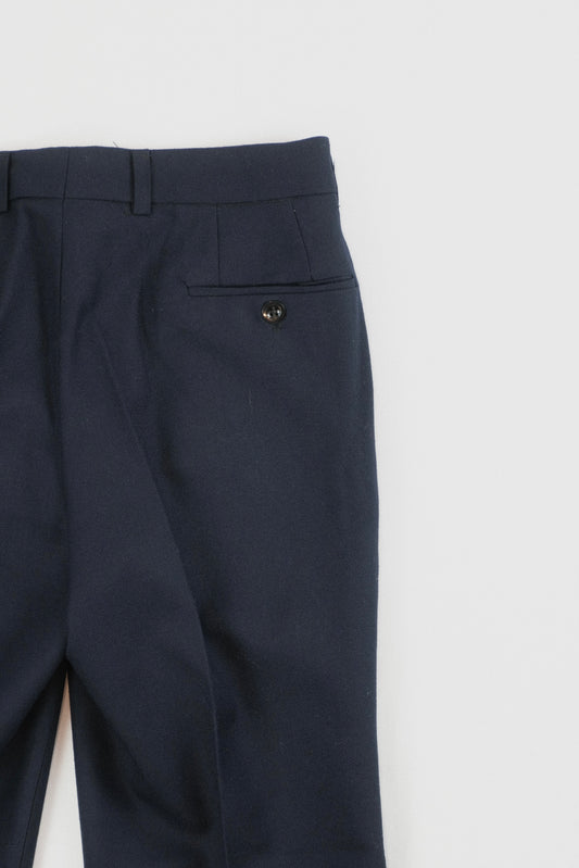 Vintage Italian wool navy pants S