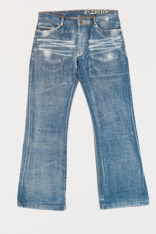 90s Religion flared jeans w34