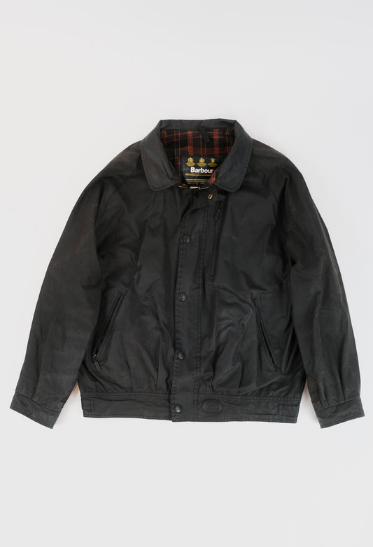 90s Barbour waxed cotton blouson L