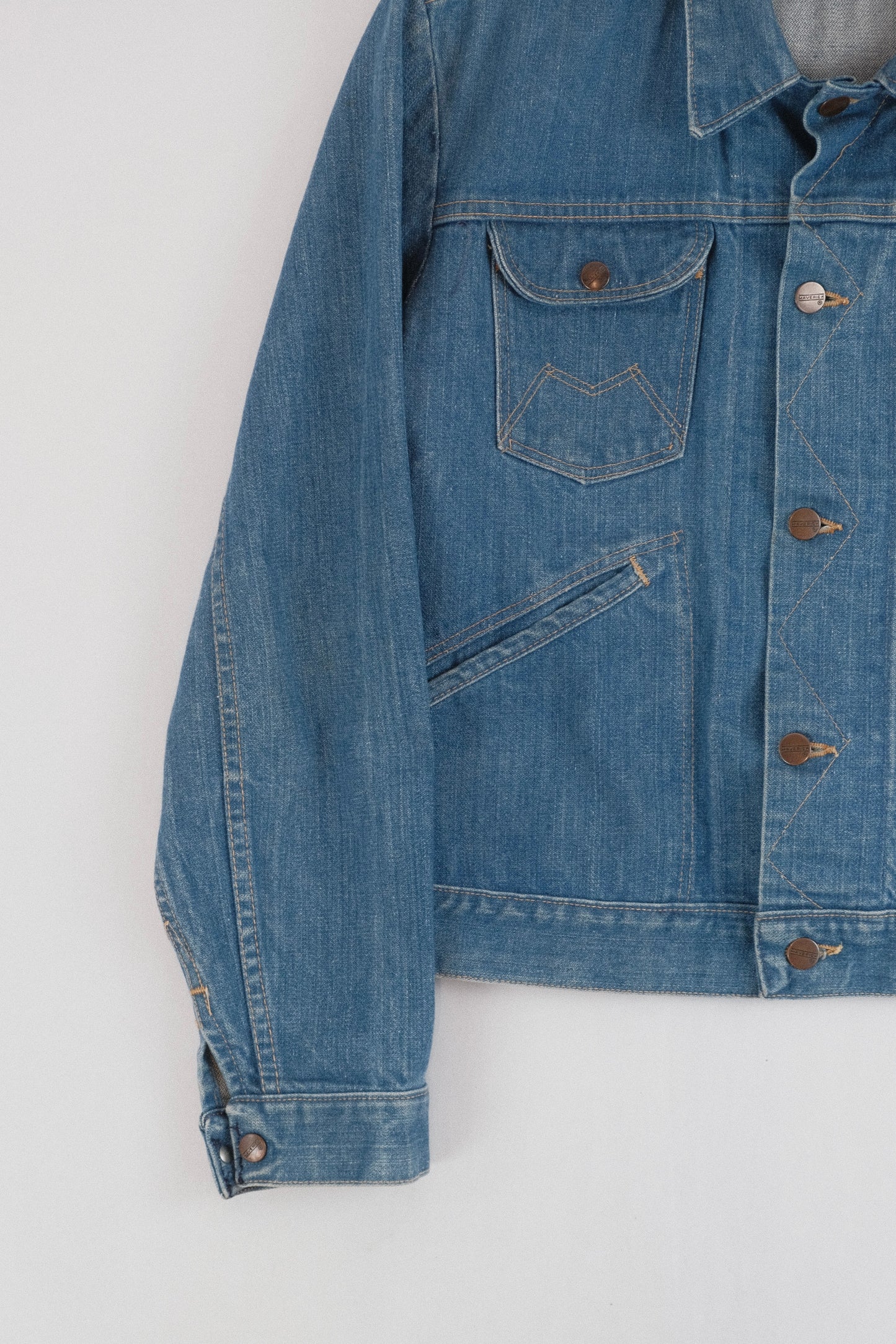 60s Maverick Blue bell denim jacket S
