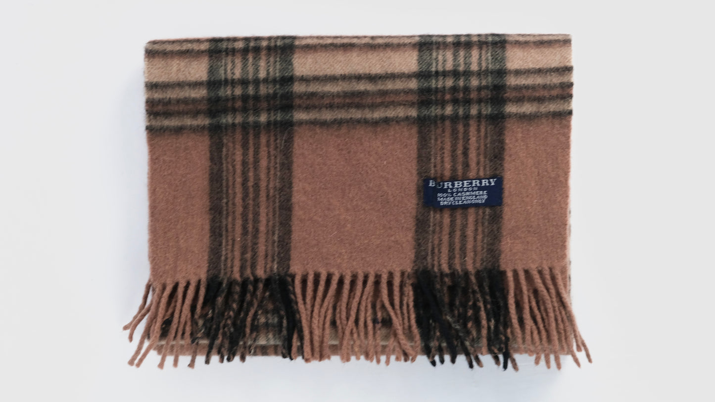 Vintage Burberry tartan scarf