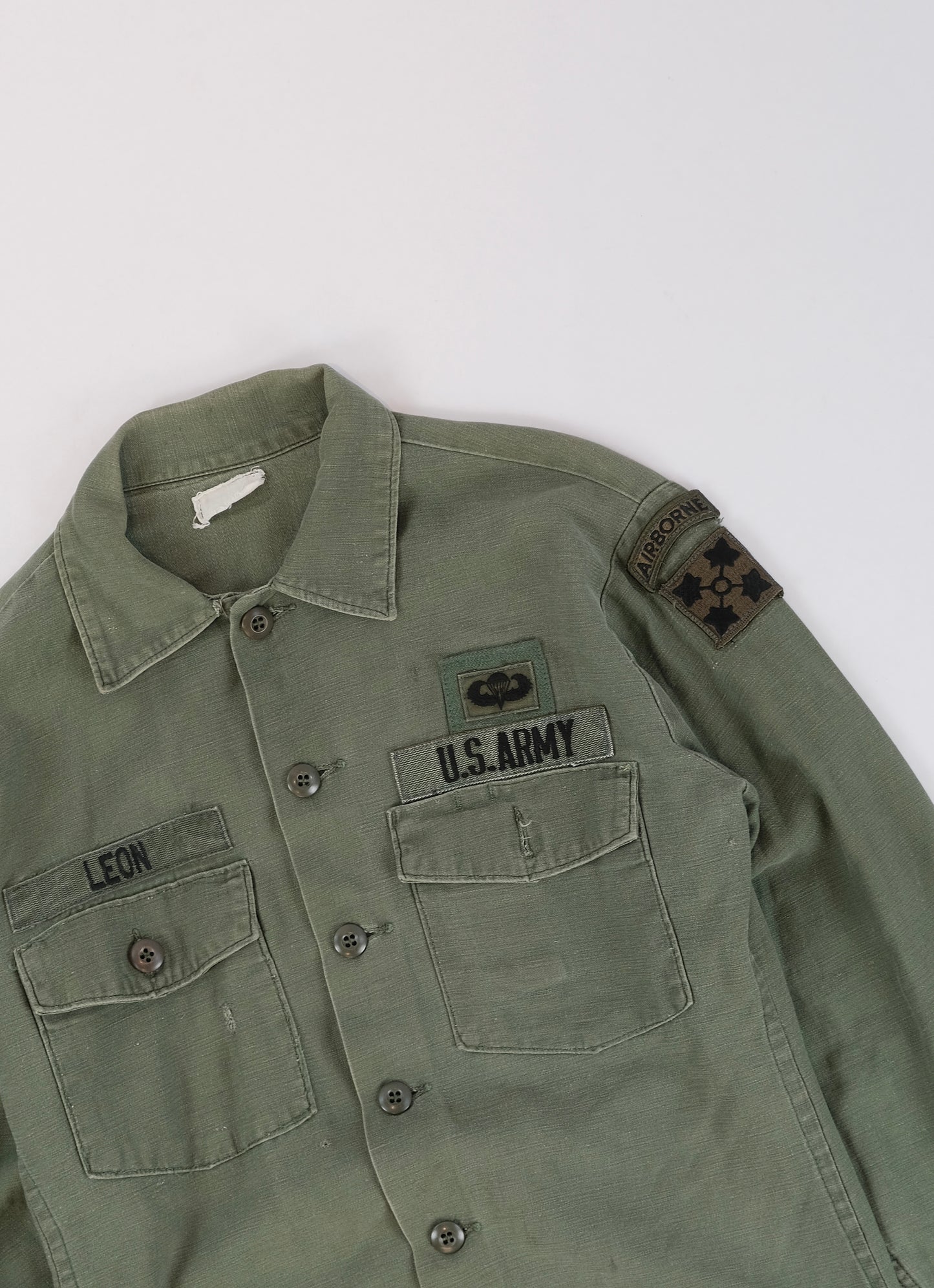 60s OG-107 patched shirt S