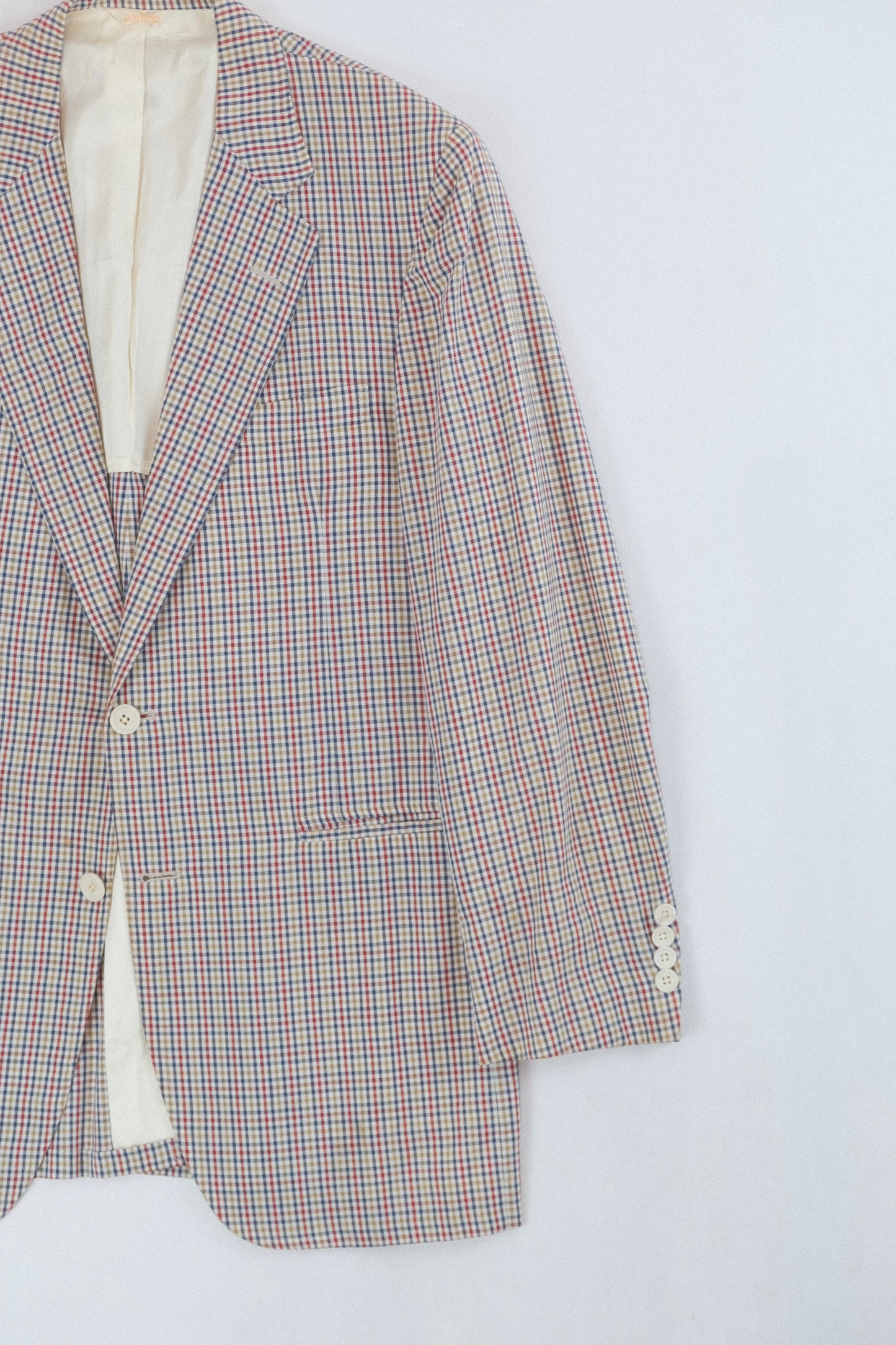 1970s Made in USA checkered jacket M